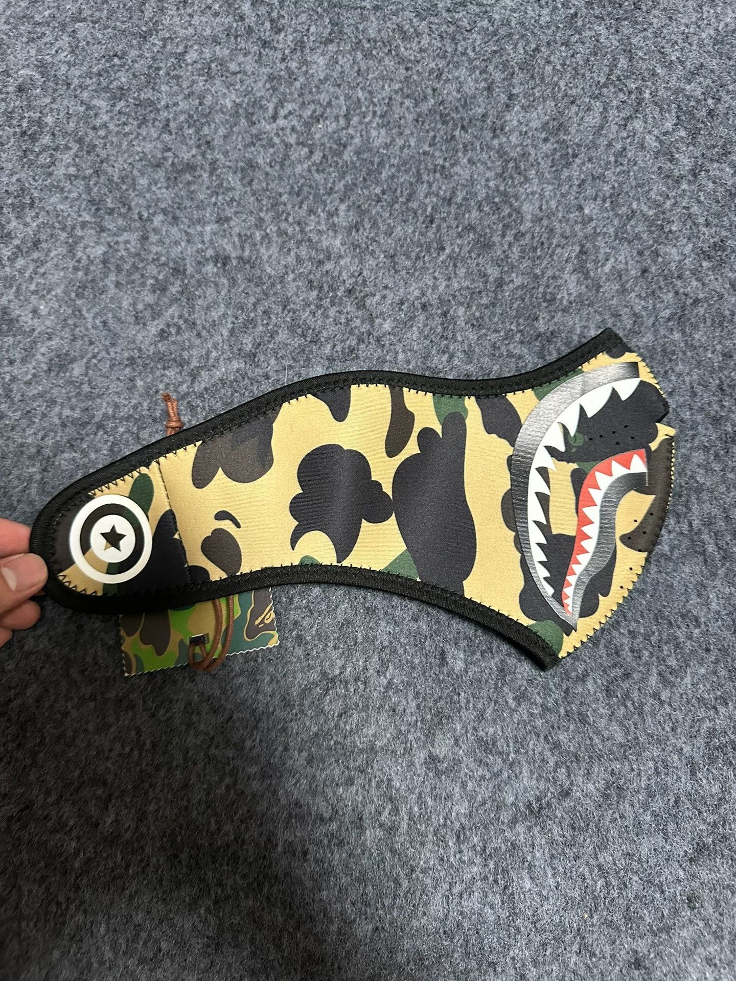 Bape A Bathing Ape Yellow Camo Shark Mask One Size Size ONE SIZE - 3 Thumbnail