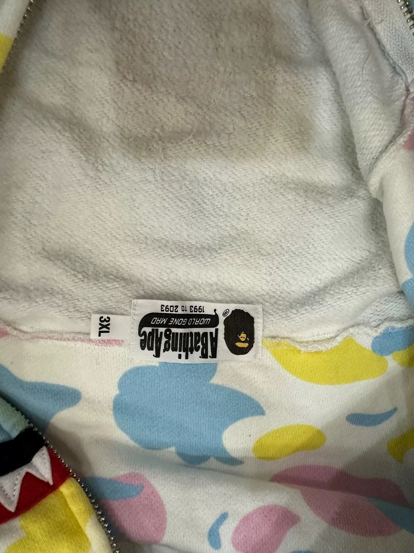 Bape BAPE Candy Camo Shark Hoodie 3XL Size US XXL / EU 58 / 5 - 5 Thumbnail