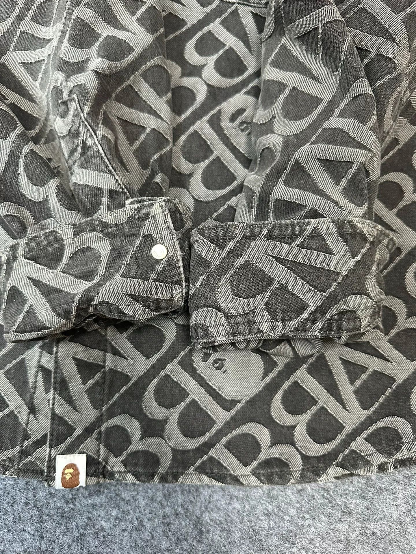 Bape A Bathing Ape Monogram Button Up Shirt Size XXL Size US XXL / EU 58 / 5 - 7 Thumbnail