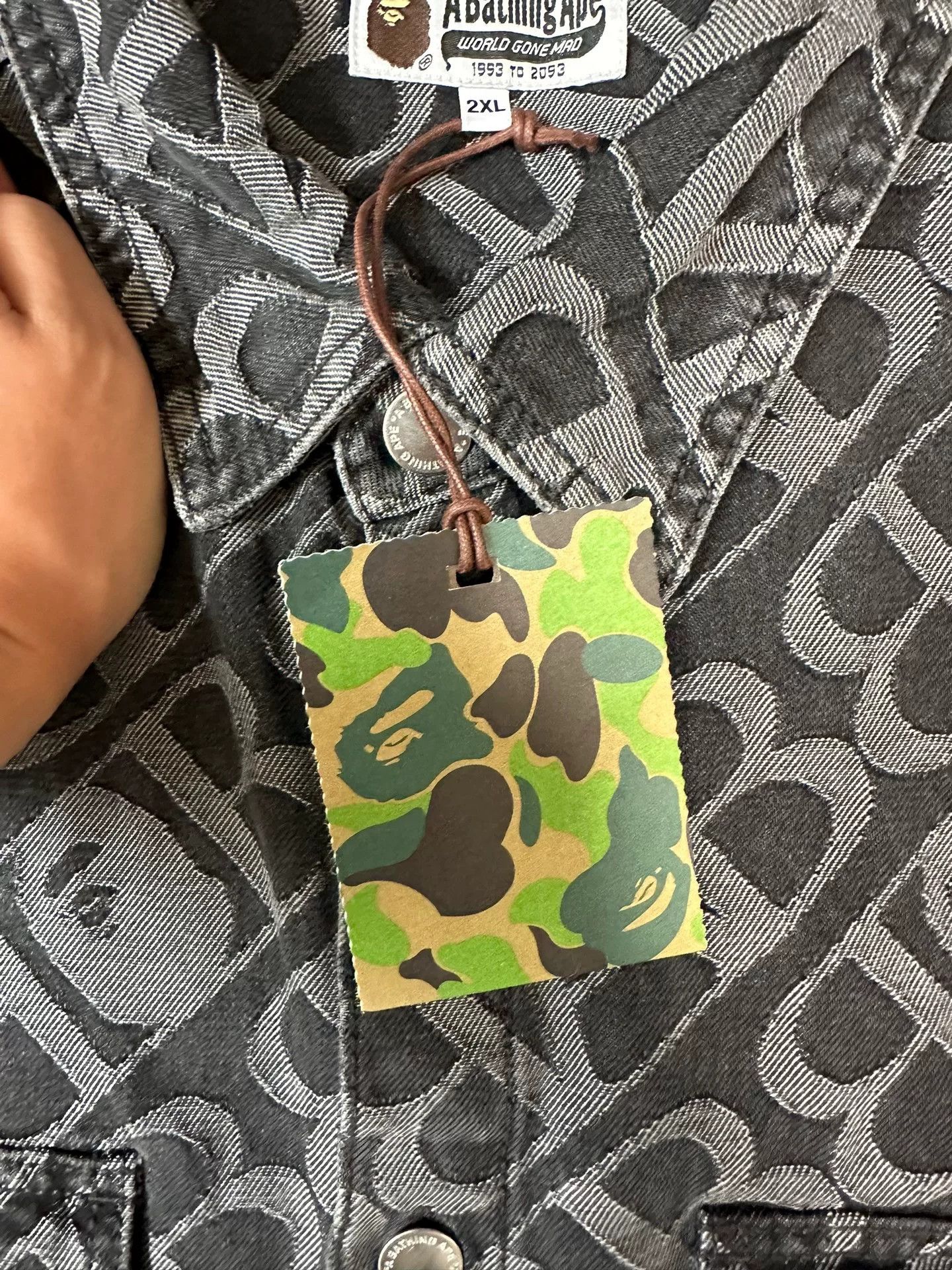 Bape A Bathing Ape Monogram Button Up Shirt Size XXL Size US XXL / EU 58 / 5 - 5 Thumbnail