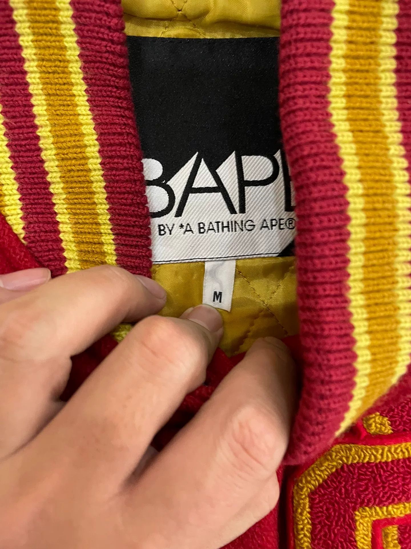 Bape Bape Bapexclusive Varsity Jacket Size M Size US M / EU 48-50 / 2 - 5 Thumbnail