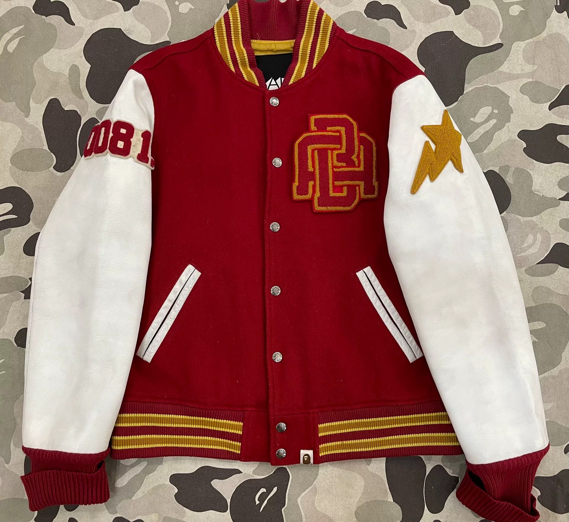 Bape Bape Bapexclusive Varsity Jacket Size M Size US M / EU 48-50 / 2 - 2 Thumbnail
