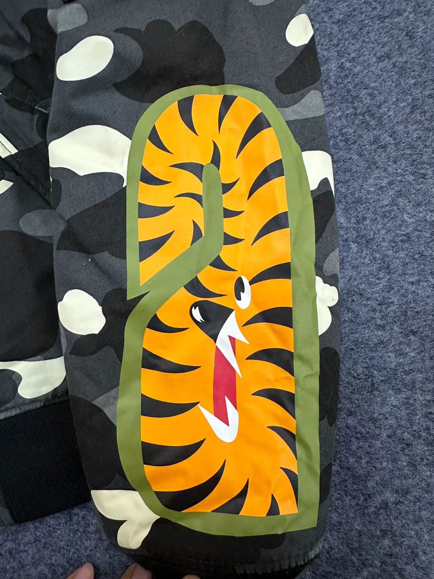 Bape Bape Shark Tiger Camo Bomber Jacket Size M Size US M / EU 48-50 / 2 - 4 Thumbnail