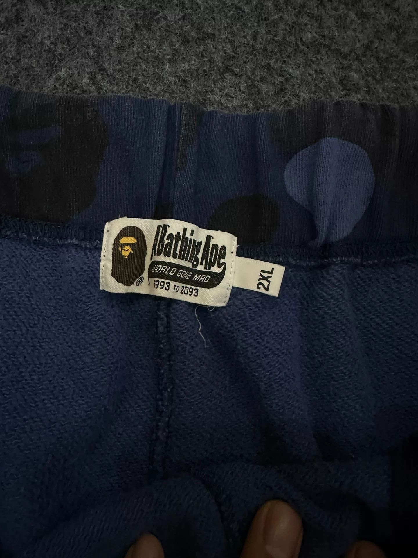 Bape A Bathing Ape Blue Camo Sweatpants Size 2XL Size US 38 / EU 54 - 4 Thumbnail