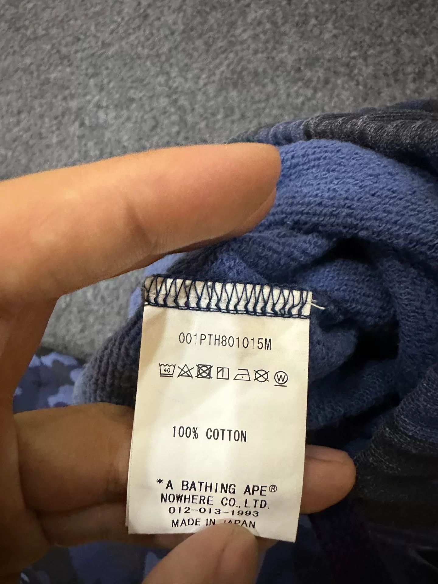 Bape A Bathing Ape Blue Camo Sweatpants Size 2XL Size US 38 / EU 54 - 6 Thumbnail
