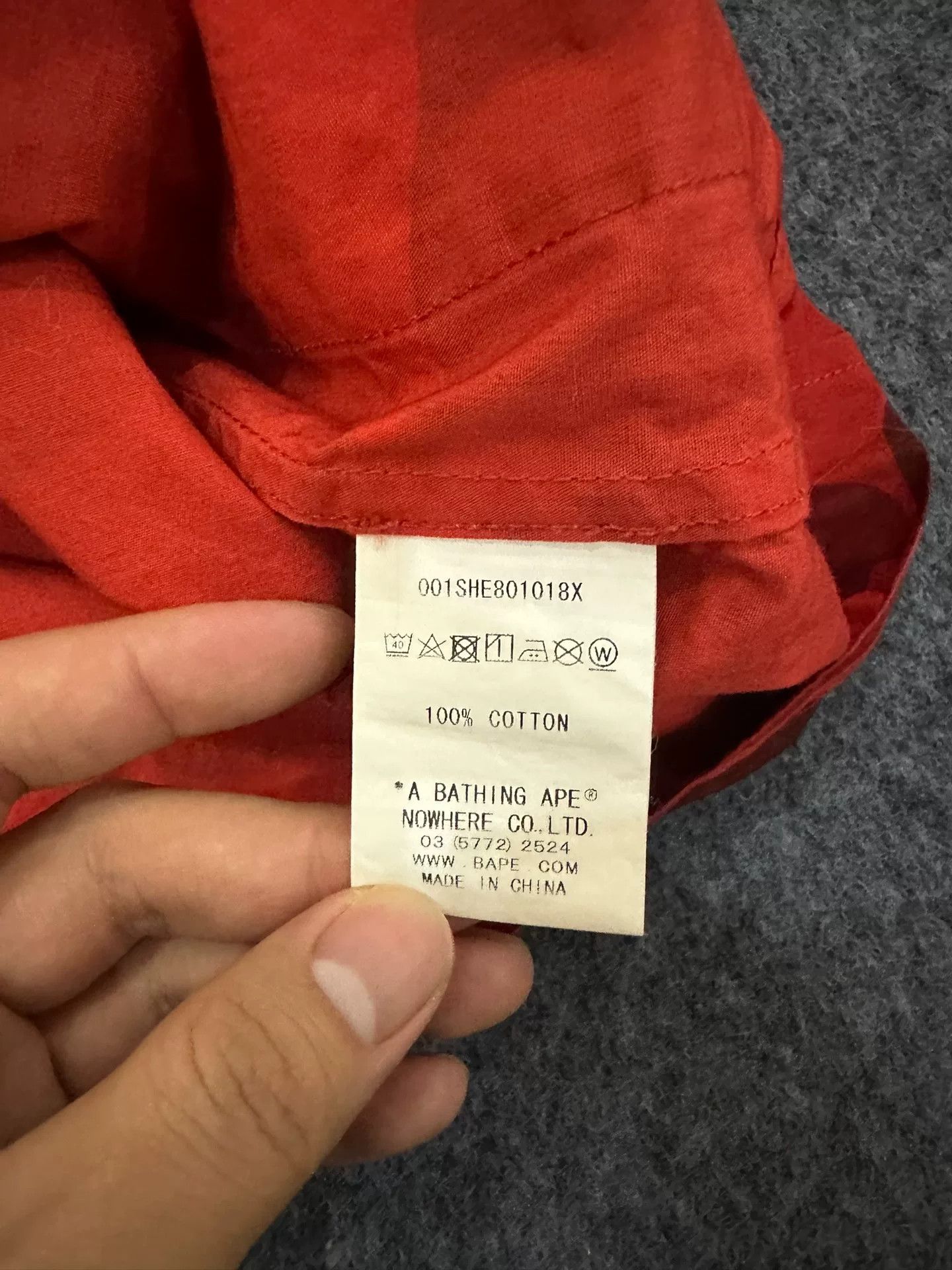 Bape BAPE Red Camo Kimono Jacket Size L Size US L / EU 52-54 / 3 - 6 Thumbnail
