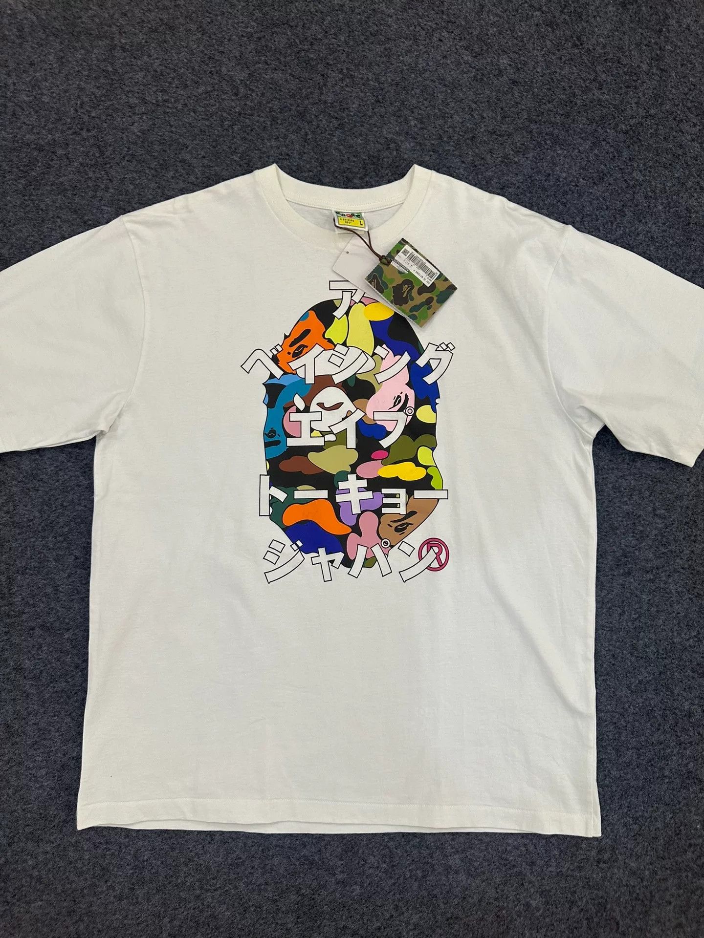 Bape BAPE Candy Camo Logo T-Shirt Size L Size US L / EU 52-54 / 3 - 2 Thumbnail