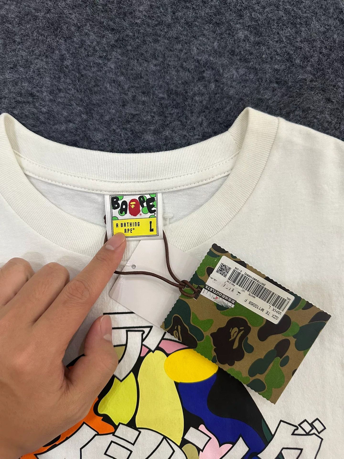 Bape BAPE Candy Camo Logo T-Shirt Size L Size US L / EU 52-54 / 3 - 5 Thumbnail