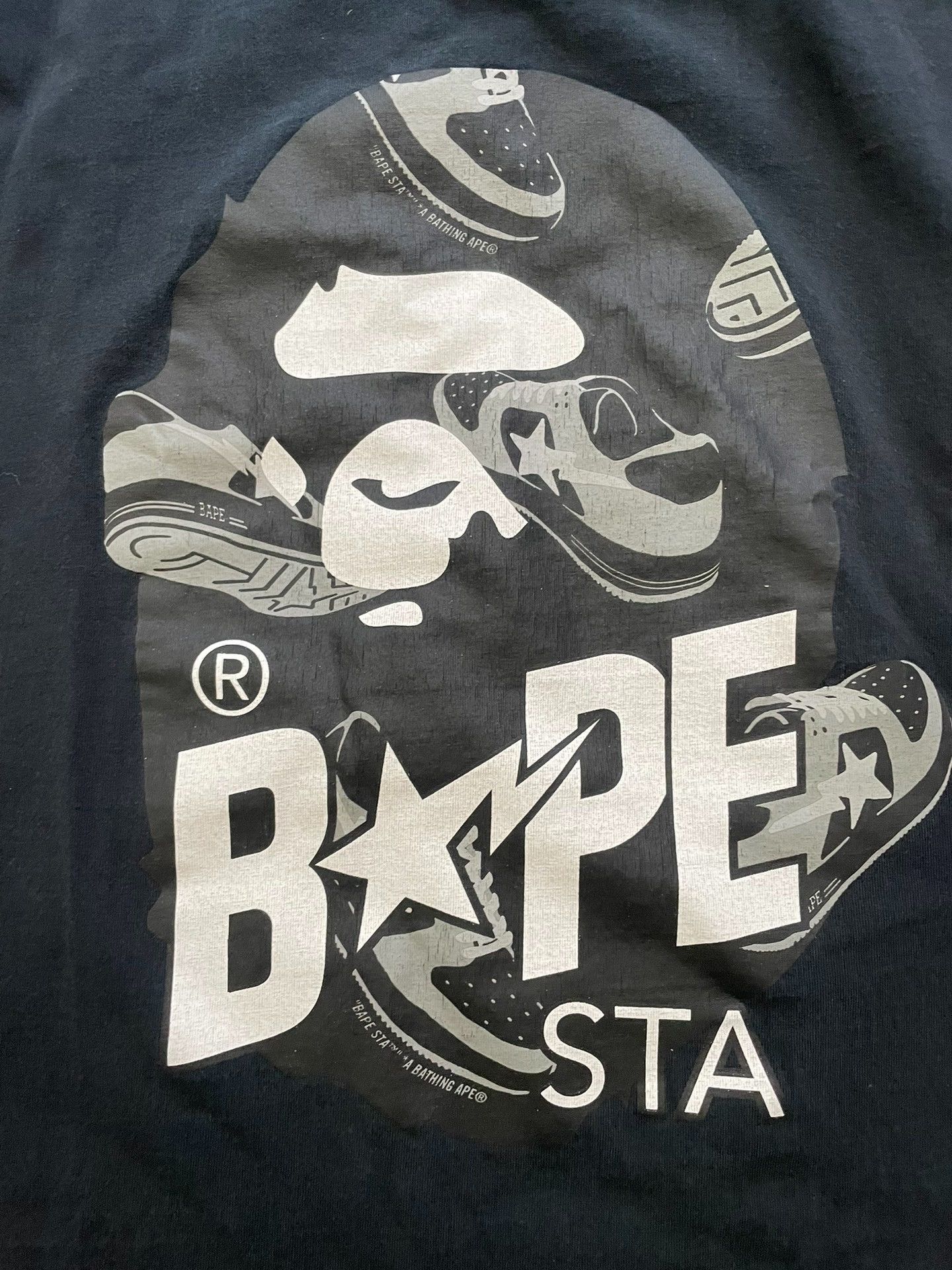 Bape A Bathing Ape Bape Sta Graphic T-Shirt Size M Size US M / EU 48-50 / 2 - 3 Thumbnail