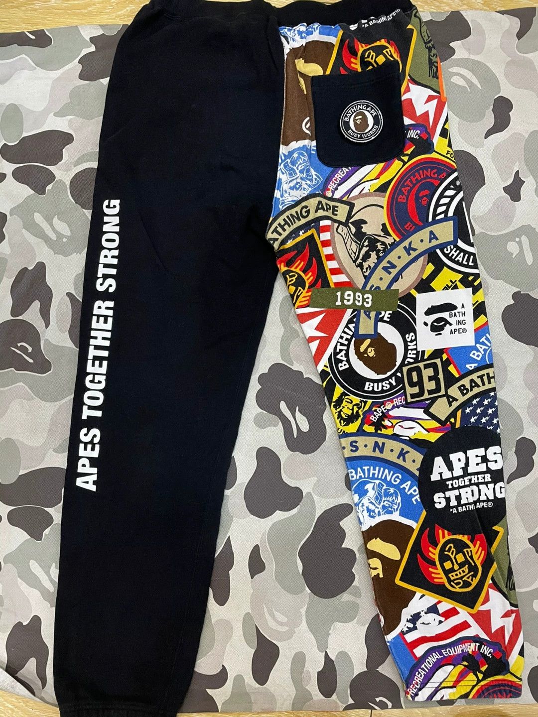 Bape Bape Shark Patchwork Sweatpants Size XXL Size US 38 / EU 54 - 3 Thumbnail
