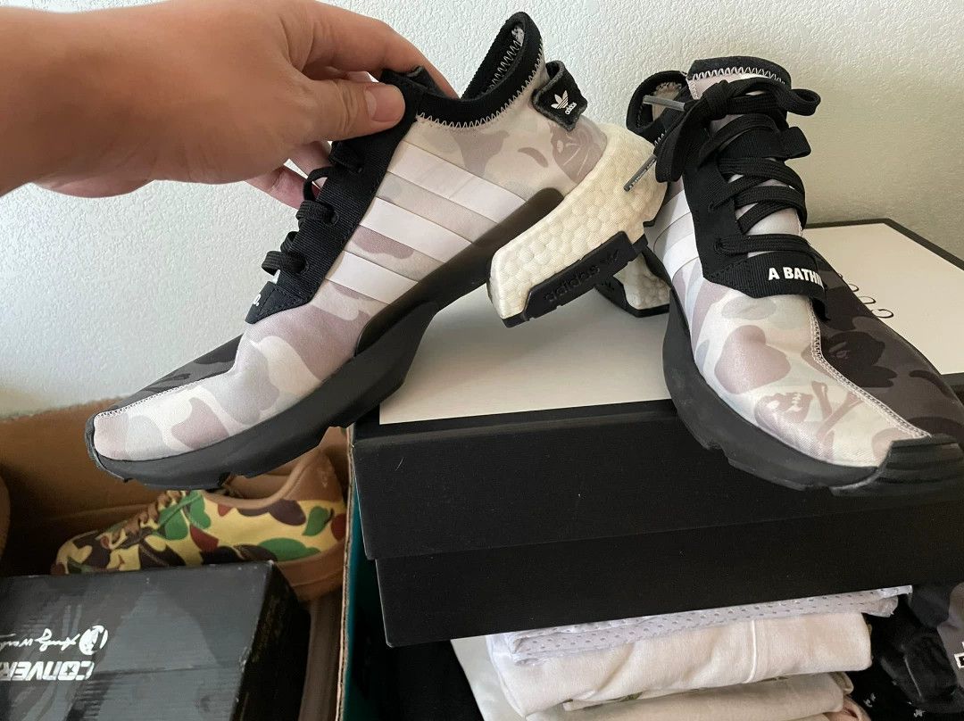 Adidas × Bape × Neighborhood Bape x Neighborhood x Adidas Camo POD-S3.1 Sneakers US 8.5 Size US 8.5 / EU 41-42 - 3 Thumbnail