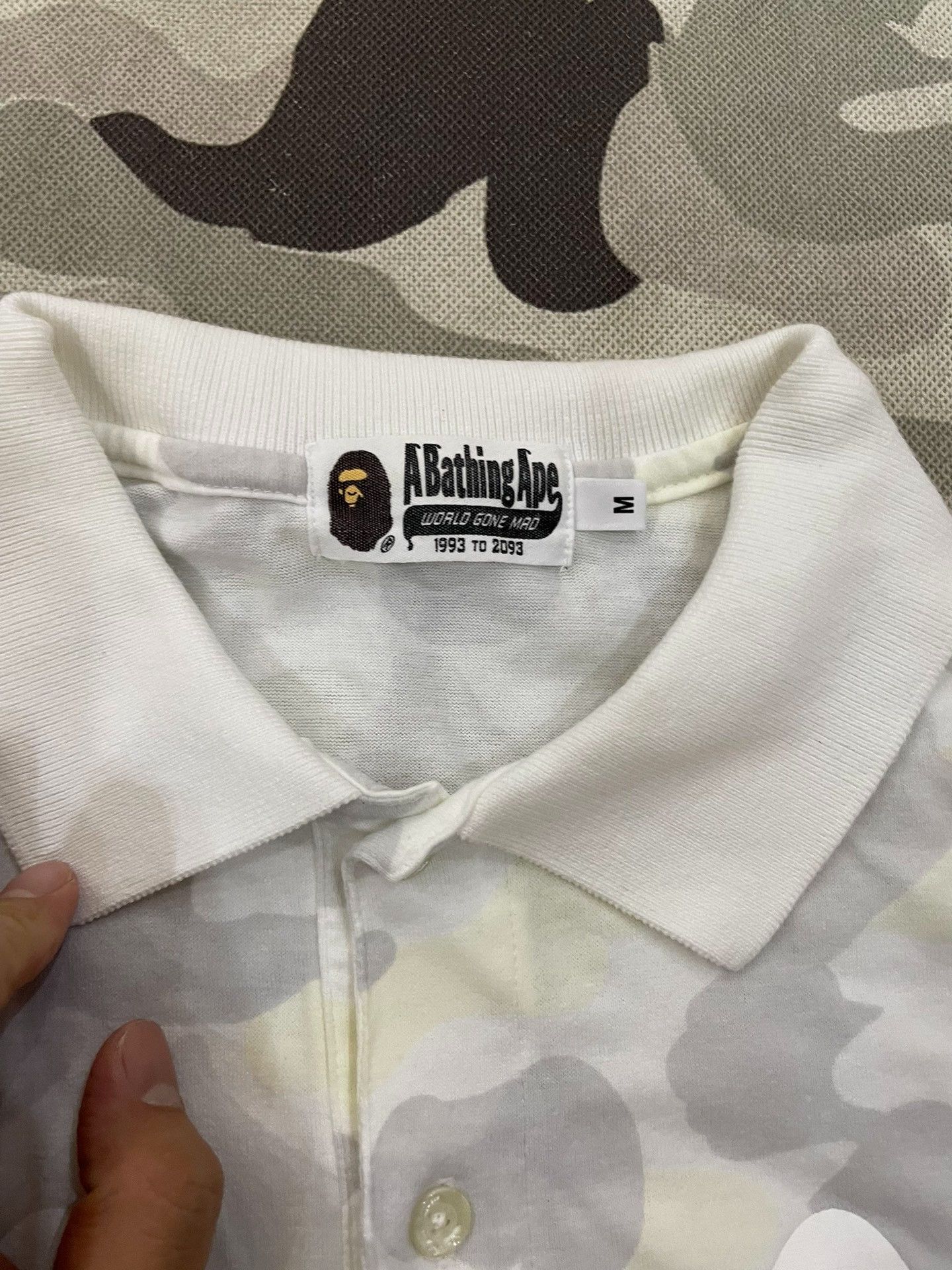 Bape A Bathing Ape Shark Camo Polo Shirt Size M Size US M / EU 48-50 / 2 - 5 Thumbnail