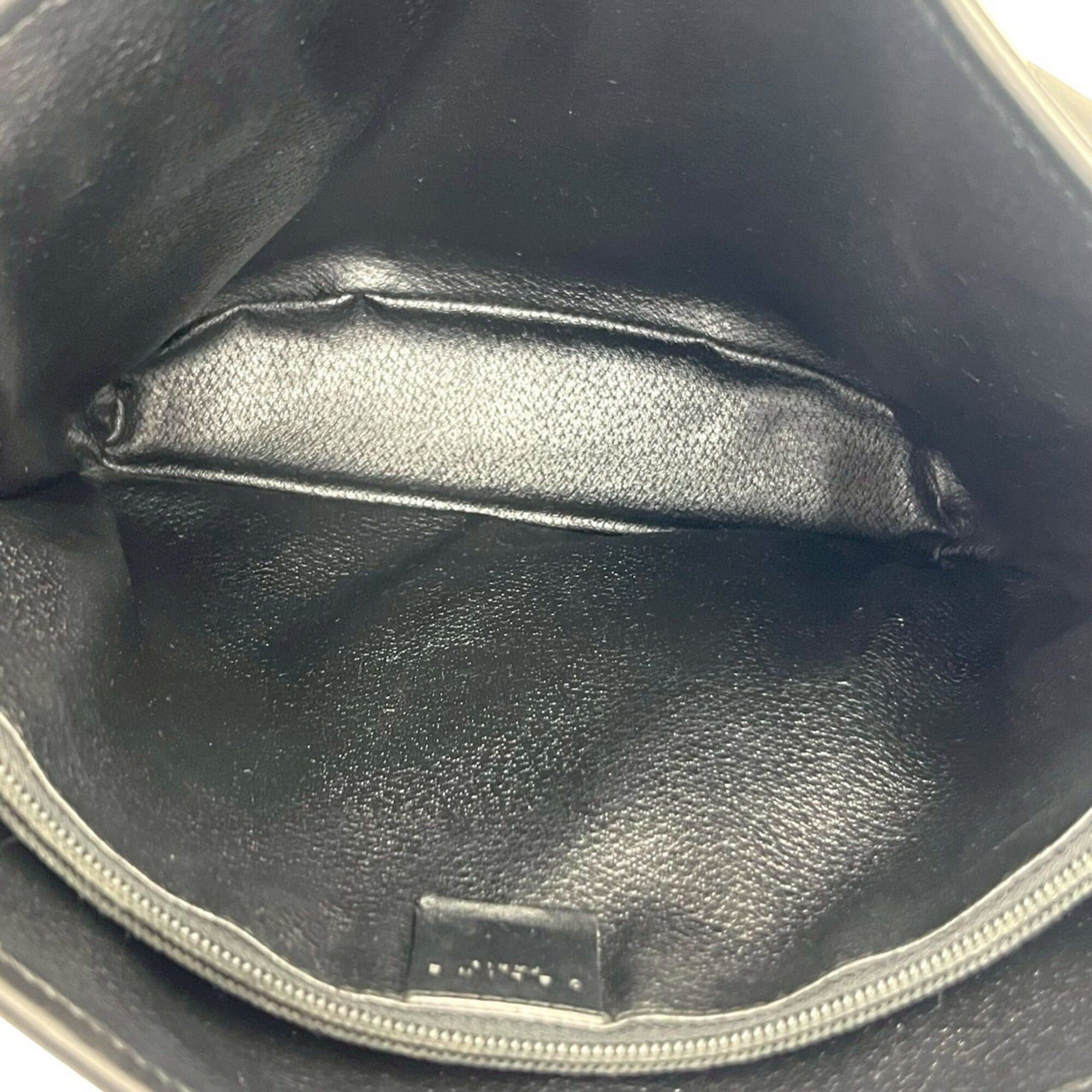 Celine CELINE Magadam Blazon Triomphe Pattern Logo Leather Tote Bag Handbag Brown Black 26218 Size ONE SIZE - 9 Thumbnail
