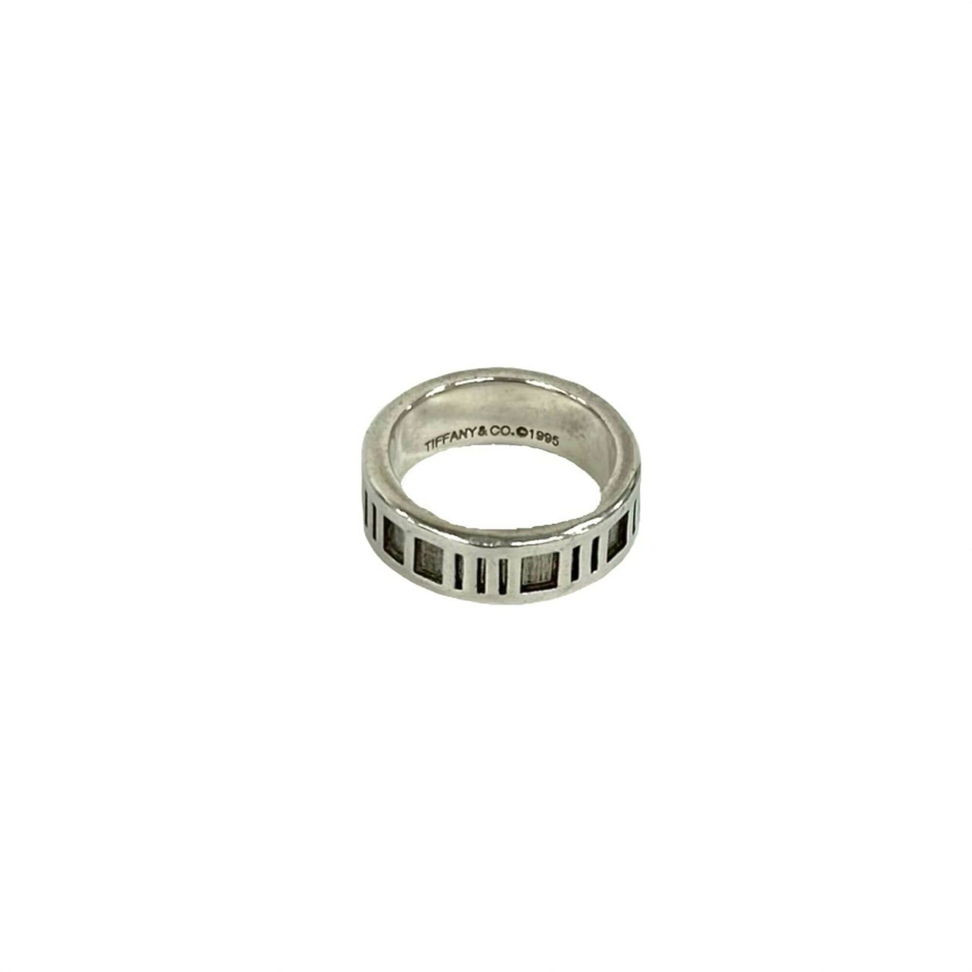 Tiffany & Co. TIFFANY&Co. Tiffany Atlas Narrow Ring 925 Sterling Silver Ring, Jewelry for Women, 00019 Size ONE SIZE - 2 Thumbnail