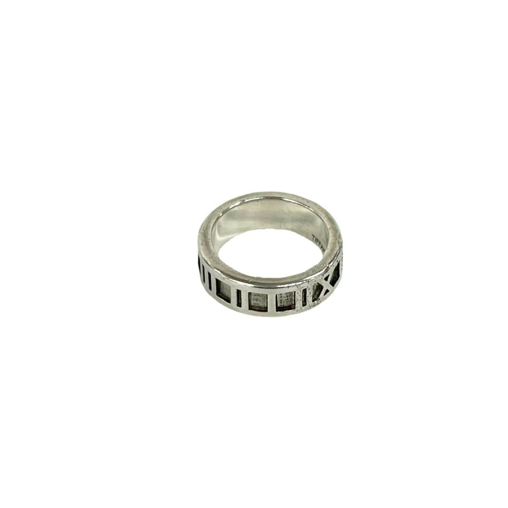 Tiffany & Co. TIFFANY&Co. Tiffany Atlas Narrow Ring 925 Sterling Silver Ring, Jewelry for Women, 00019 Size ONE SIZE - 7 Thumbnail