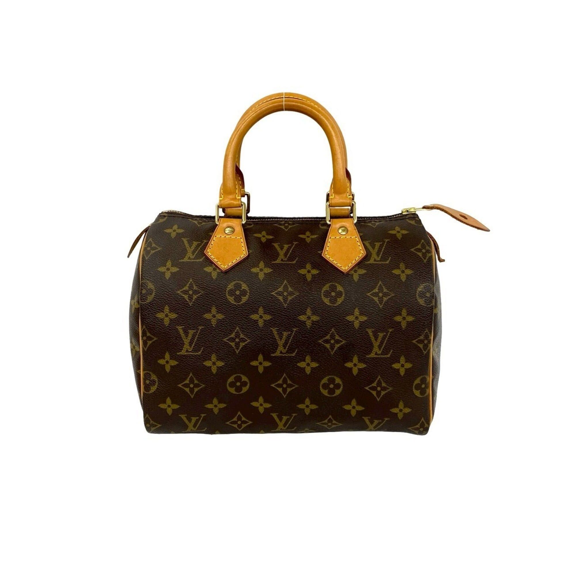 Louis Vuitton LOUIS VUITTON Speedy 25 Vintage Monogram Leather Handbag Mini Boston Bag Brown 92-10 Size ONE SIZE - 3 Thumbnail
