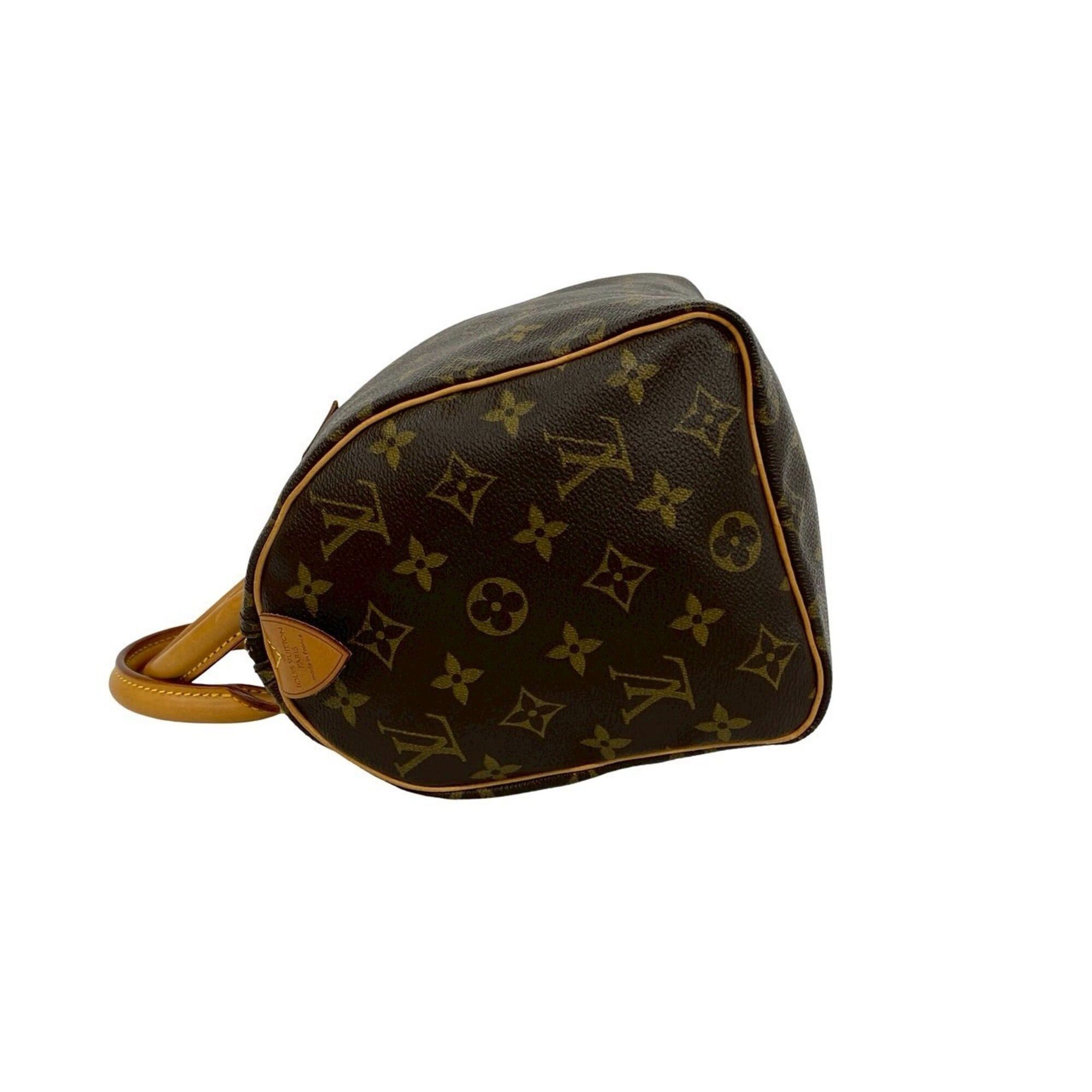 Louis Vuitton LOUIS VUITTON Speedy 25 Vintage Monogram Leather Handbag Mini Boston Bag Brown 92-10 Size ONE SIZE - 5 Thumbnail