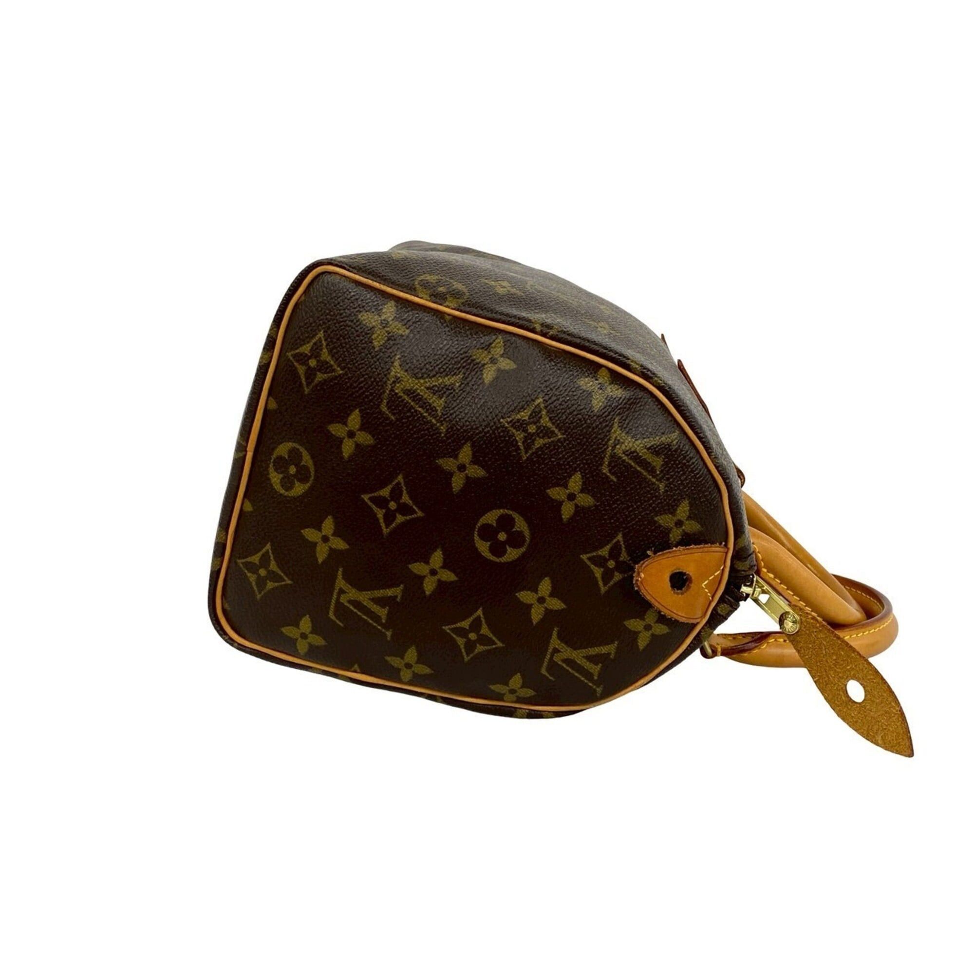 Louis Vuitton LOUIS VUITTON Speedy 25 Vintage Monogram Leather Handbag Mini Boston Bag Brown 92-10 Size ONE SIZE - 6 Thumbnail