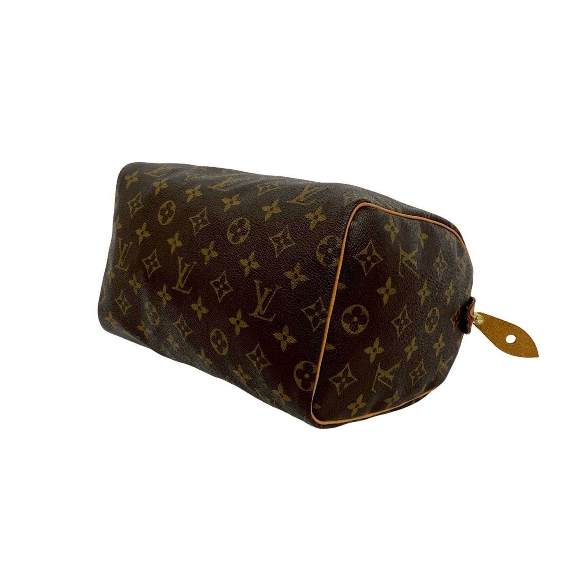 Louis Vuitton LOUIS VUITTON Speedy 25 Vintage Monogram Leather Handbag Mini Boston Bag Brown 92-10 Size ONE SIZE - 8 Thumbnail