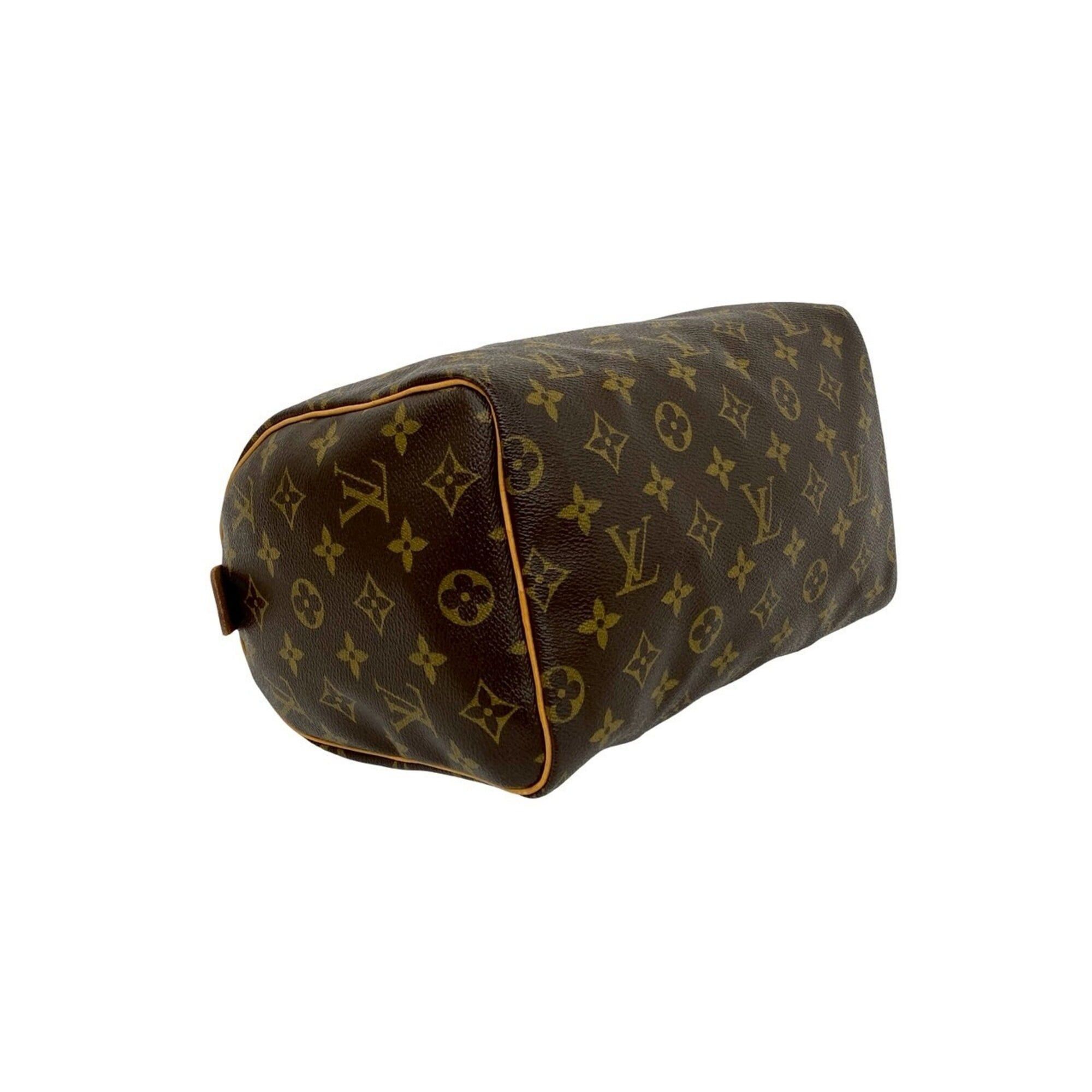 Louis Vuitton LOUIS VUITTON Speedy 25 Vintage Monogram Leather Handbag Mini Boston Bag Brown 92-10 Size ONE SIZE - 7 Thumbnail