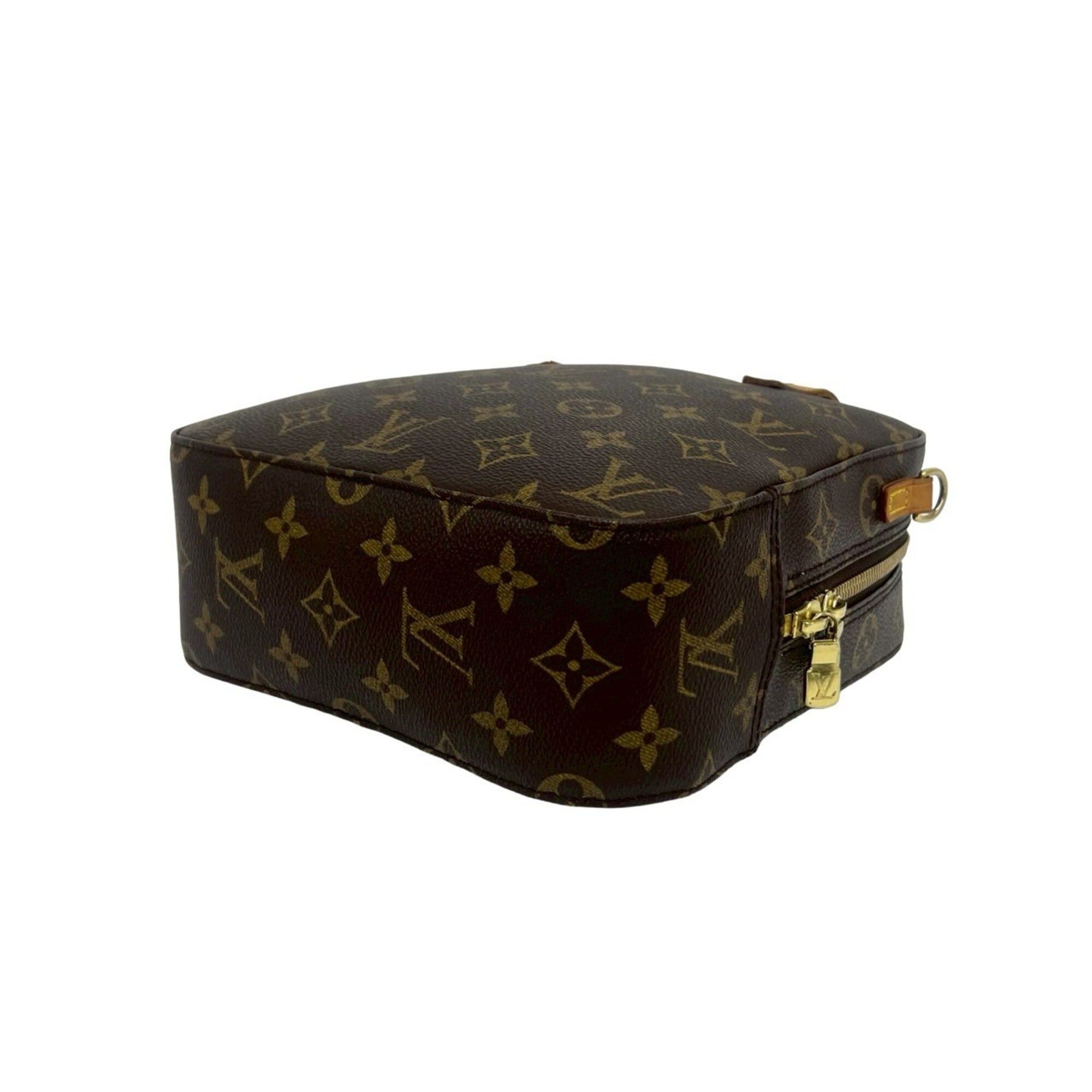 Louis Vuitton LOUIS VUITTON Spontini Monogram Leather 2-way Shoulder Bag/Handbag, Brown, 61297 Size ONE SIZE - 7 Thumbnail