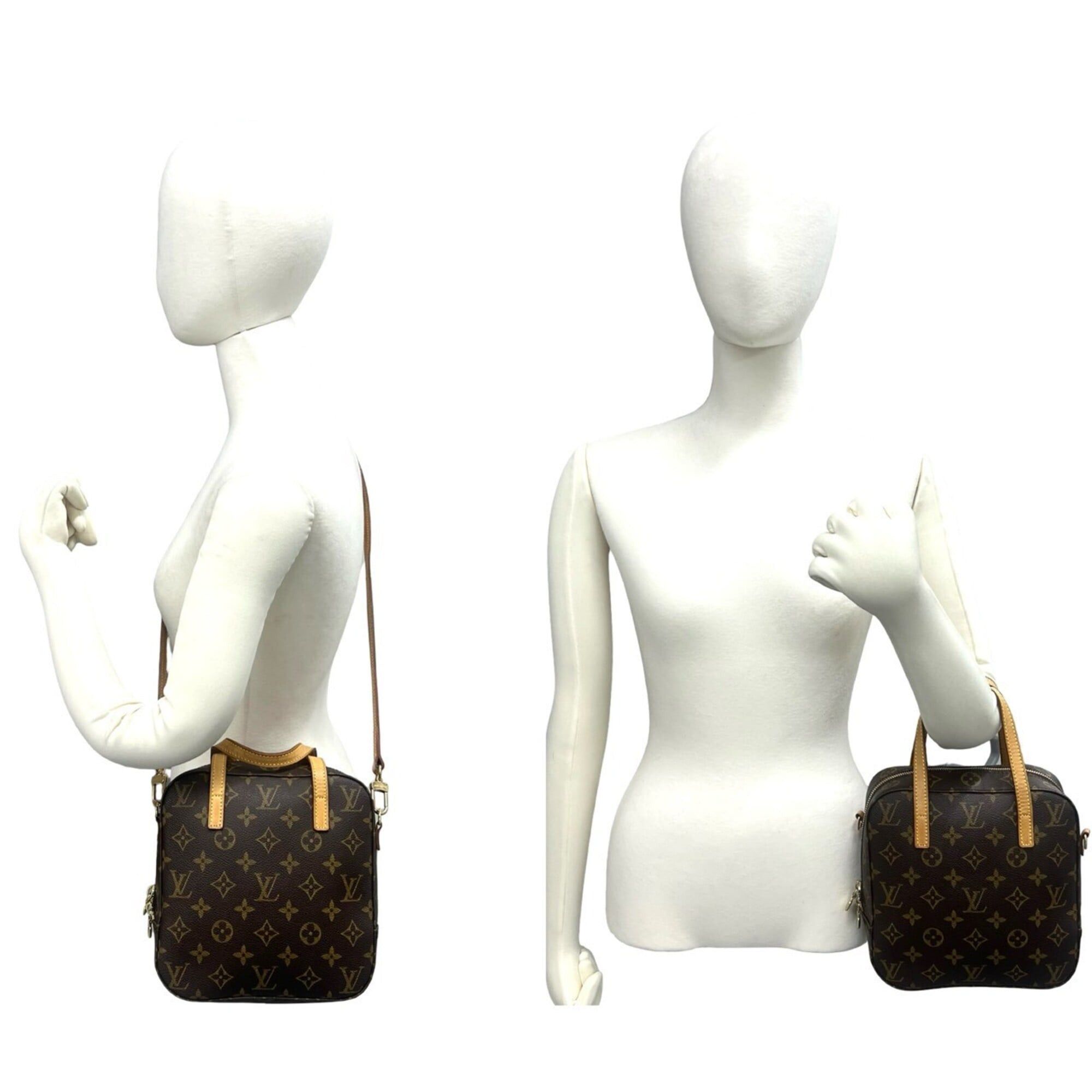 Louis Vuitton LOUIS VUITTON Spontini Monogram Leather 2-way Shoulder Bag/Handbag, Brown, 61297 Size ONE SIZE - 2 Thumbnail