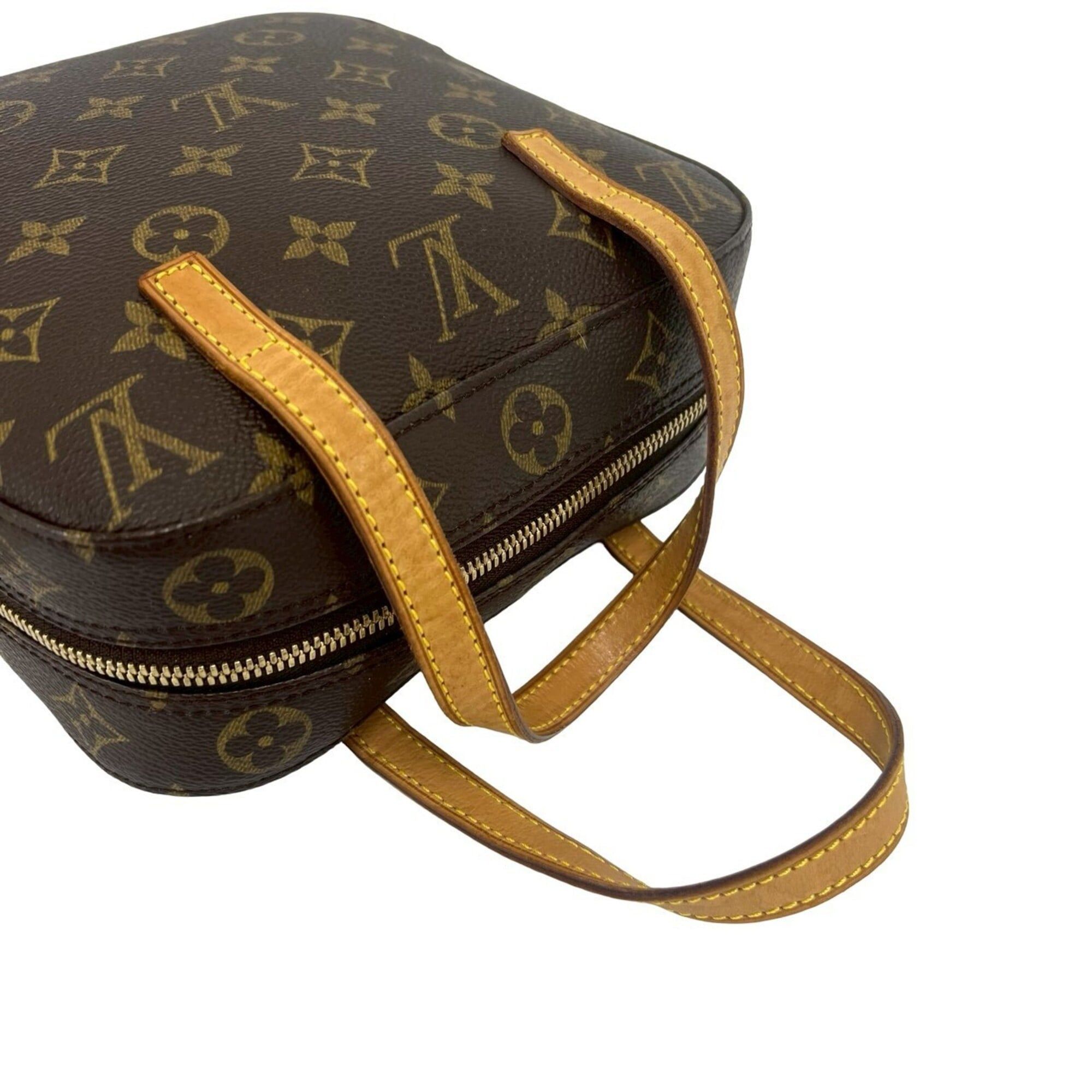 Louis Vuitton LOUIS VUITTON Spontini Monogram Leather 2-way Shoulder Bag/Handbag, Brown, 61297 Size ONE SIZE - 4 Thumbnail