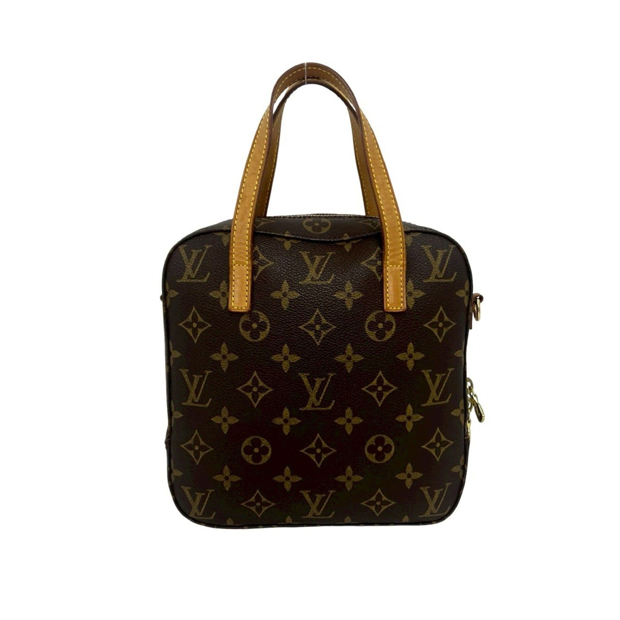 Louis Vuitton LOUIS VUITTON Spontini Monogram Leather 2-way Shoulder Bag/Handbag, Brown, 61297 Size ONE SIZE - 3 Thumbnail
