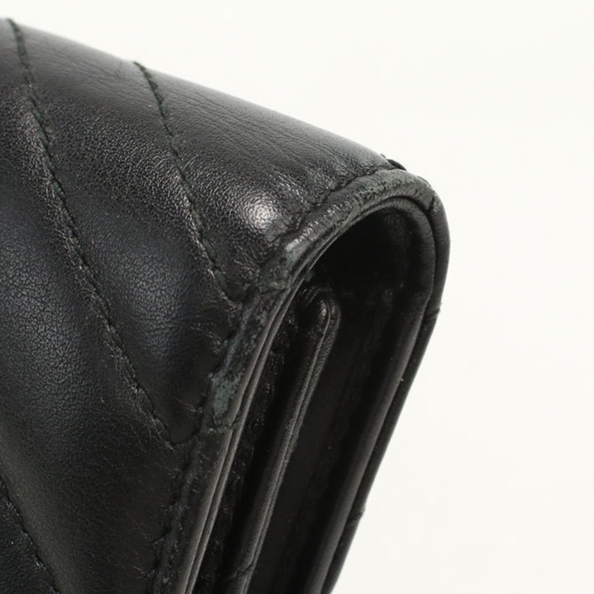 Gucci Gucci Tri-fold Wallet 474802 GG Marmont Women's Black Size ONE SIZE - 7 Thumbnail