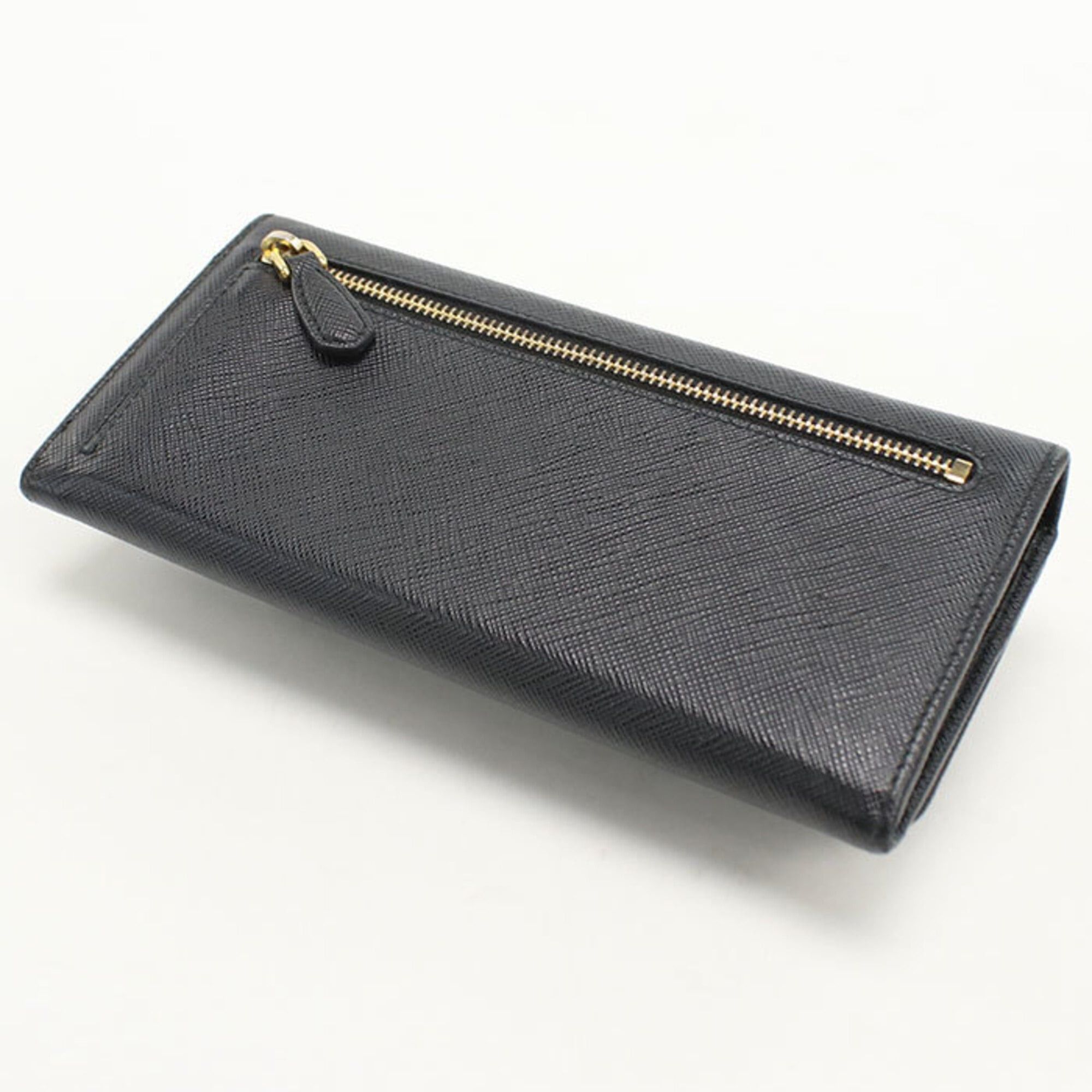 Prada Prada Bi-fold Long Wallet 1MH132 Saffiano Leather Women's Black Size ONE SIZE - 2 Thumbnail