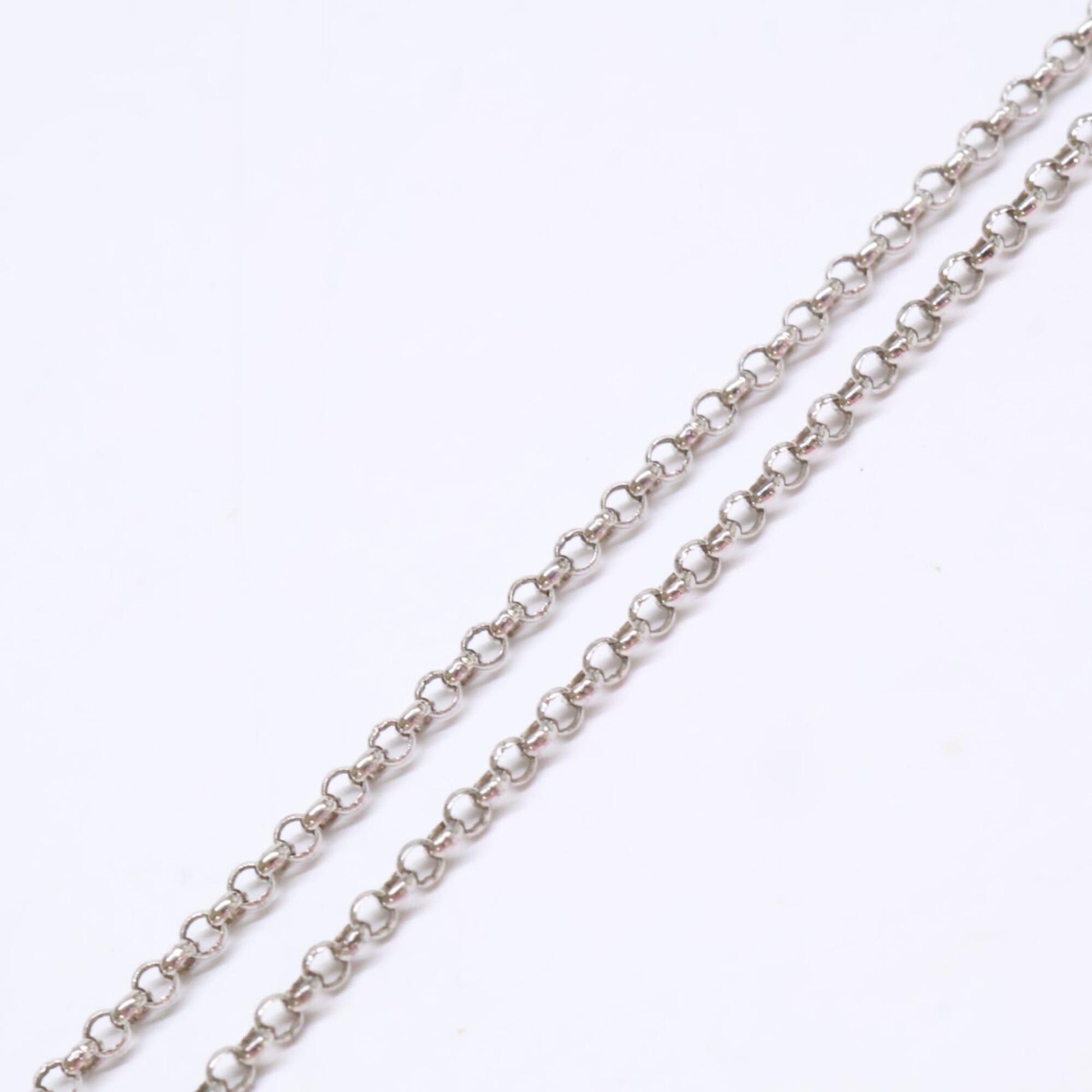 Celine CELINE Silver 925 Rhinestone Horseshoe Necklace for Women Size ONE SIZE - 6 Thumbnail