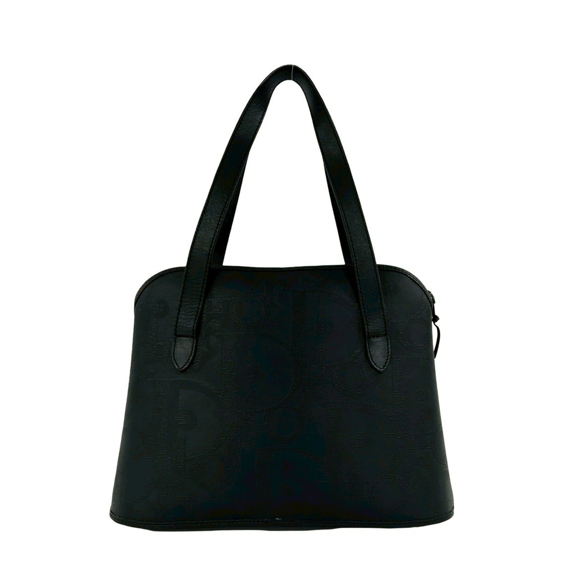 Dior Christian Dior Vintage Logo Hardware Leather Handbag Tote Bag Mini Boston Black 83742 Size ONE SIZE - 3 Thumbnail