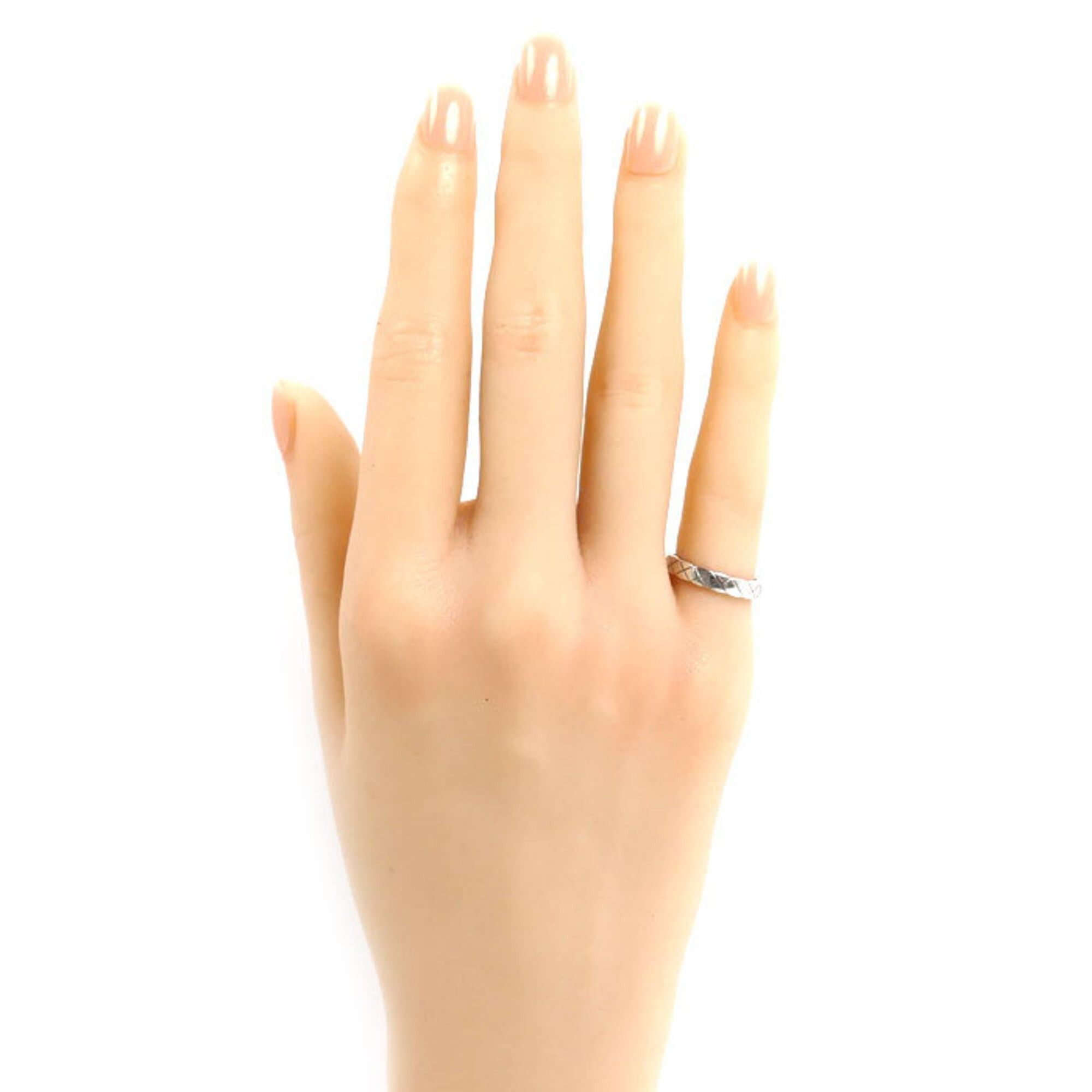 Chanel CHANEL 18KWG White Gold Coco Crush Ring J11793 45 3.4g Women's Size ONE SIZE - 7 Thumbnail