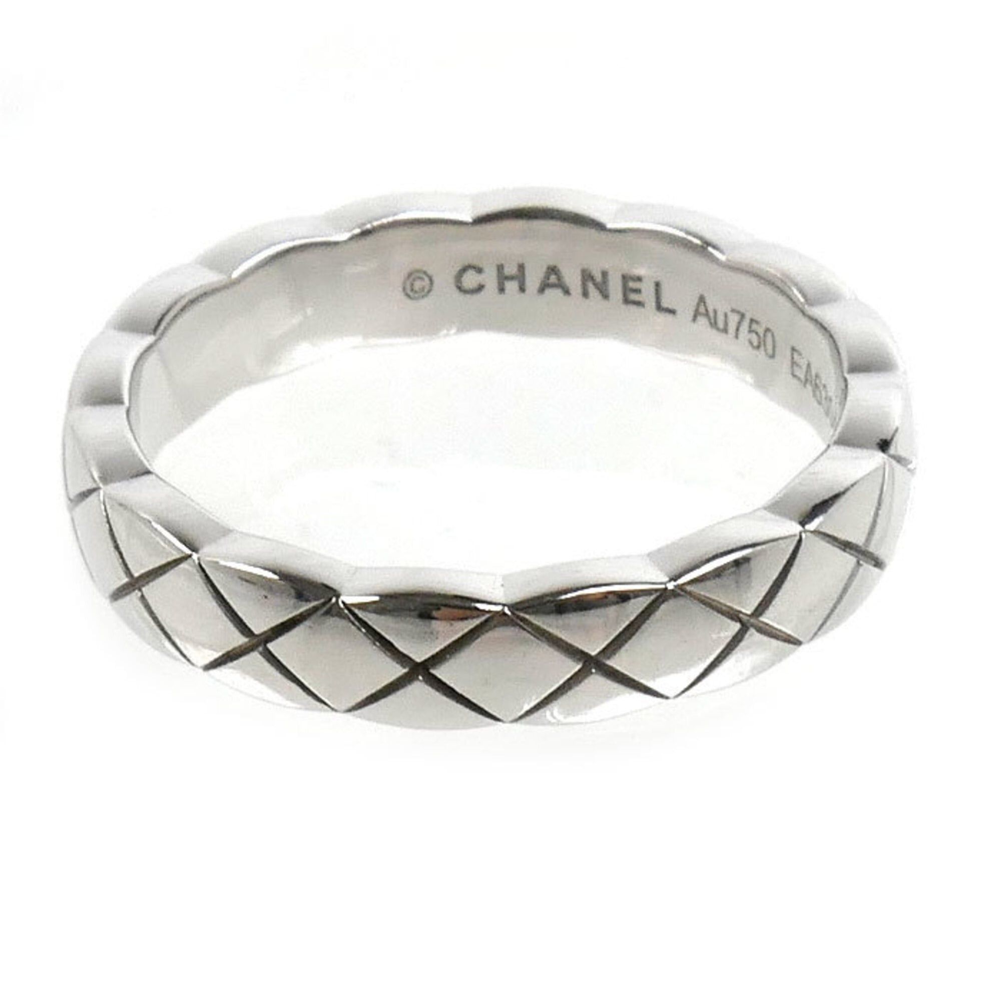 Chanel CHANEL 18KWG White Gold Coco Crush Ring J11793 45 3.4g Women's Size ONE SIZE - 3 Thumbnail