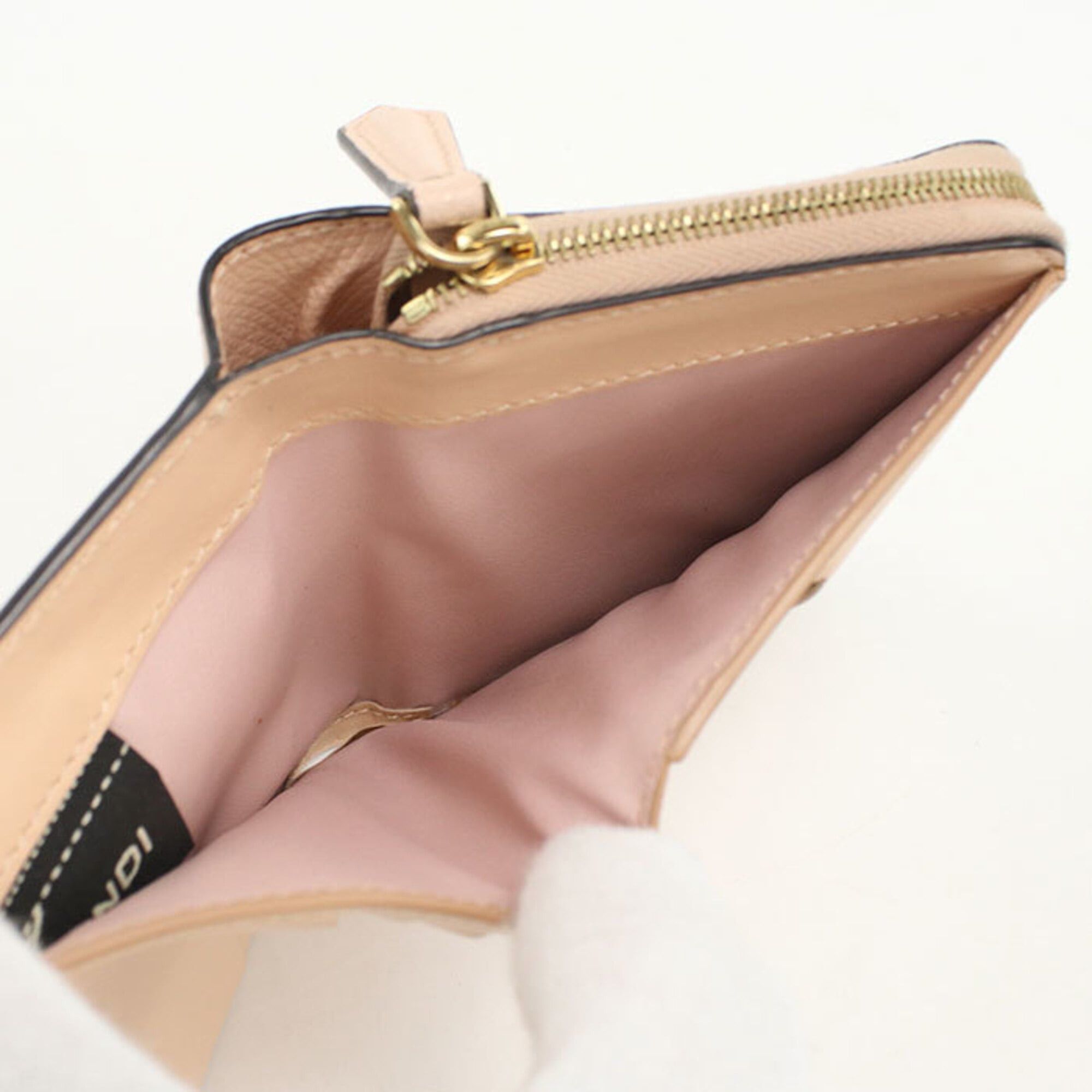 Fendi FENDI Bi-fold Wallet 8M0407 F is Fendi Women's Pink Size ONE SIZE - 5 Thumbnail