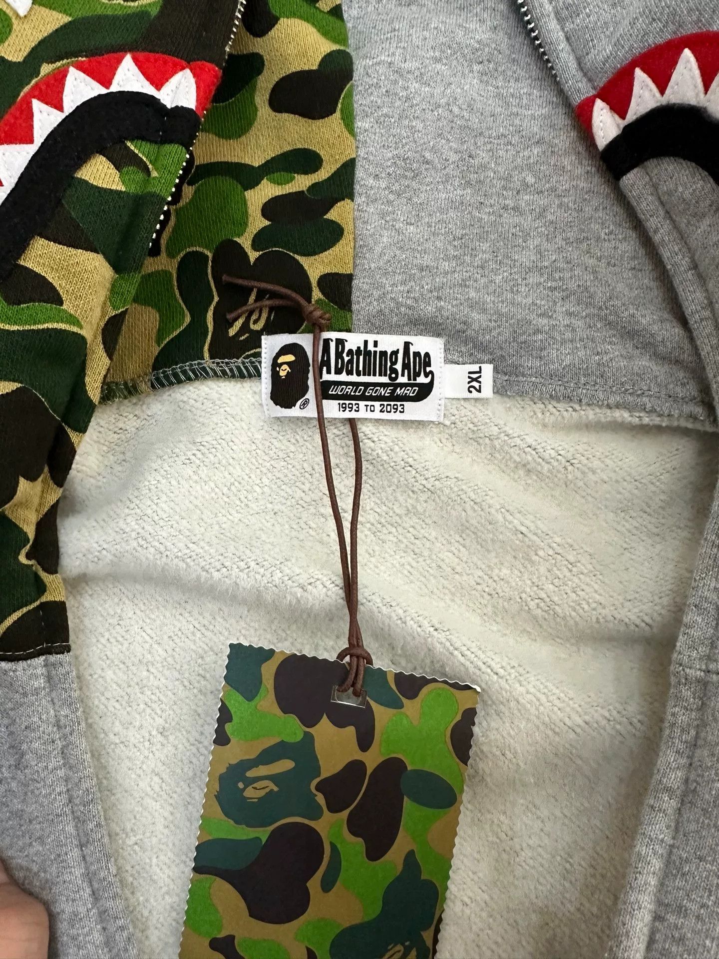 Bape Bape x Liberty Walk Shark Hoodie Gray Size XXL Size US XXL / EU 58 / 5 - 4 Thumbnail