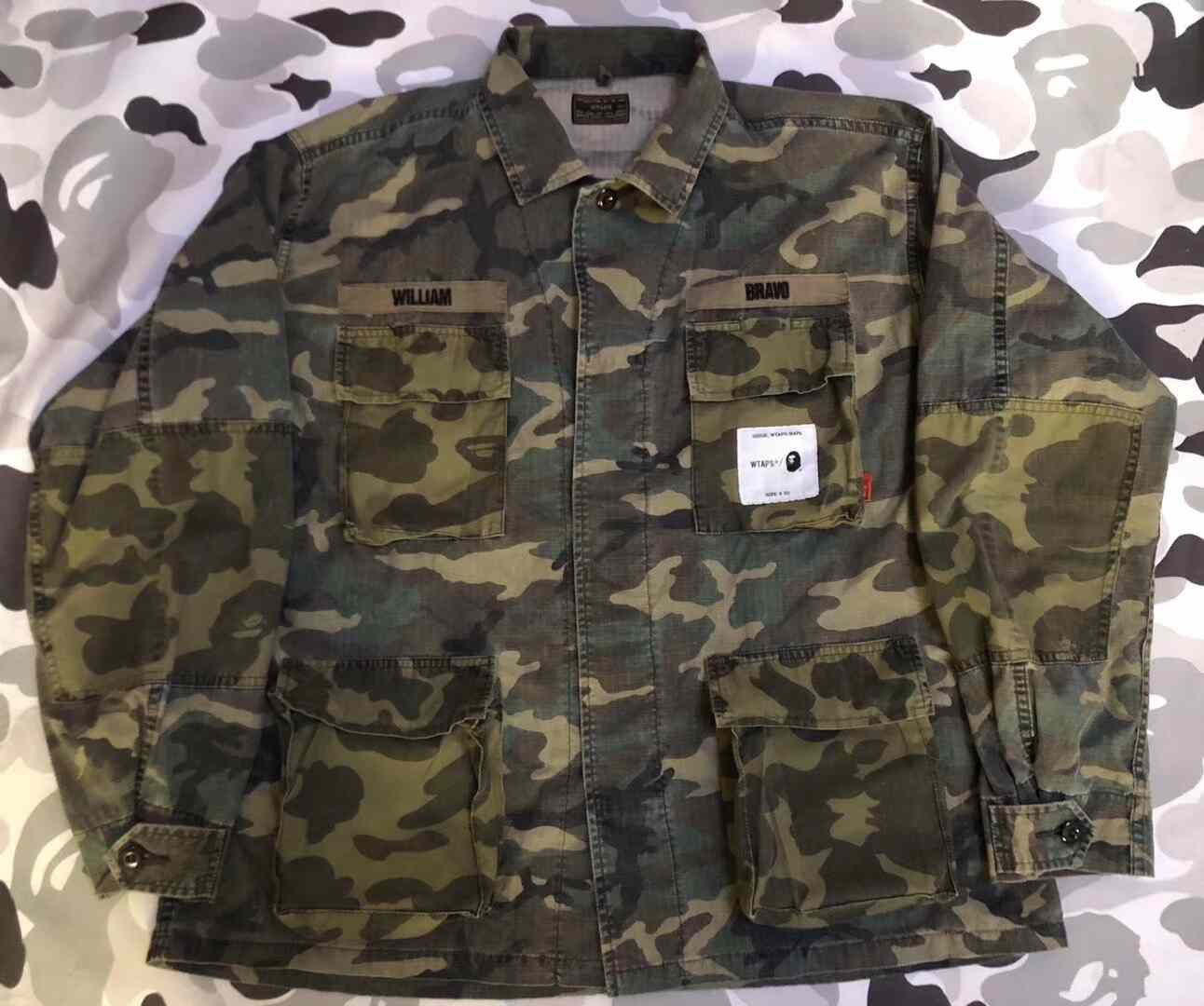 Bape × Wtaps WTAPS x BAPE Camo Jungle Jacket Size M Size US M / EU 48-50 / 2 - 2 Thumbnail