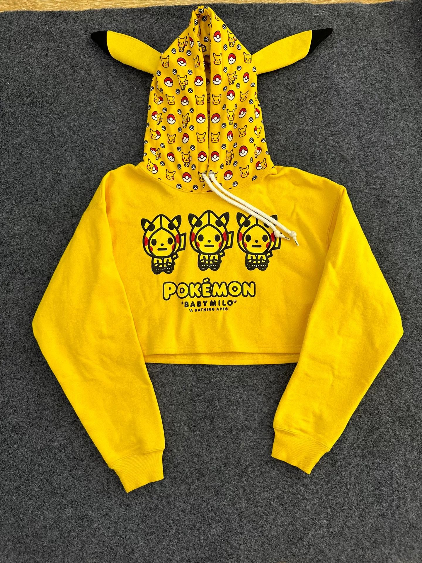 Bape A Bathing Ape x Pokemon Pikachu Hoodie One Size Size ONE SIZE - 2 Thumbnail