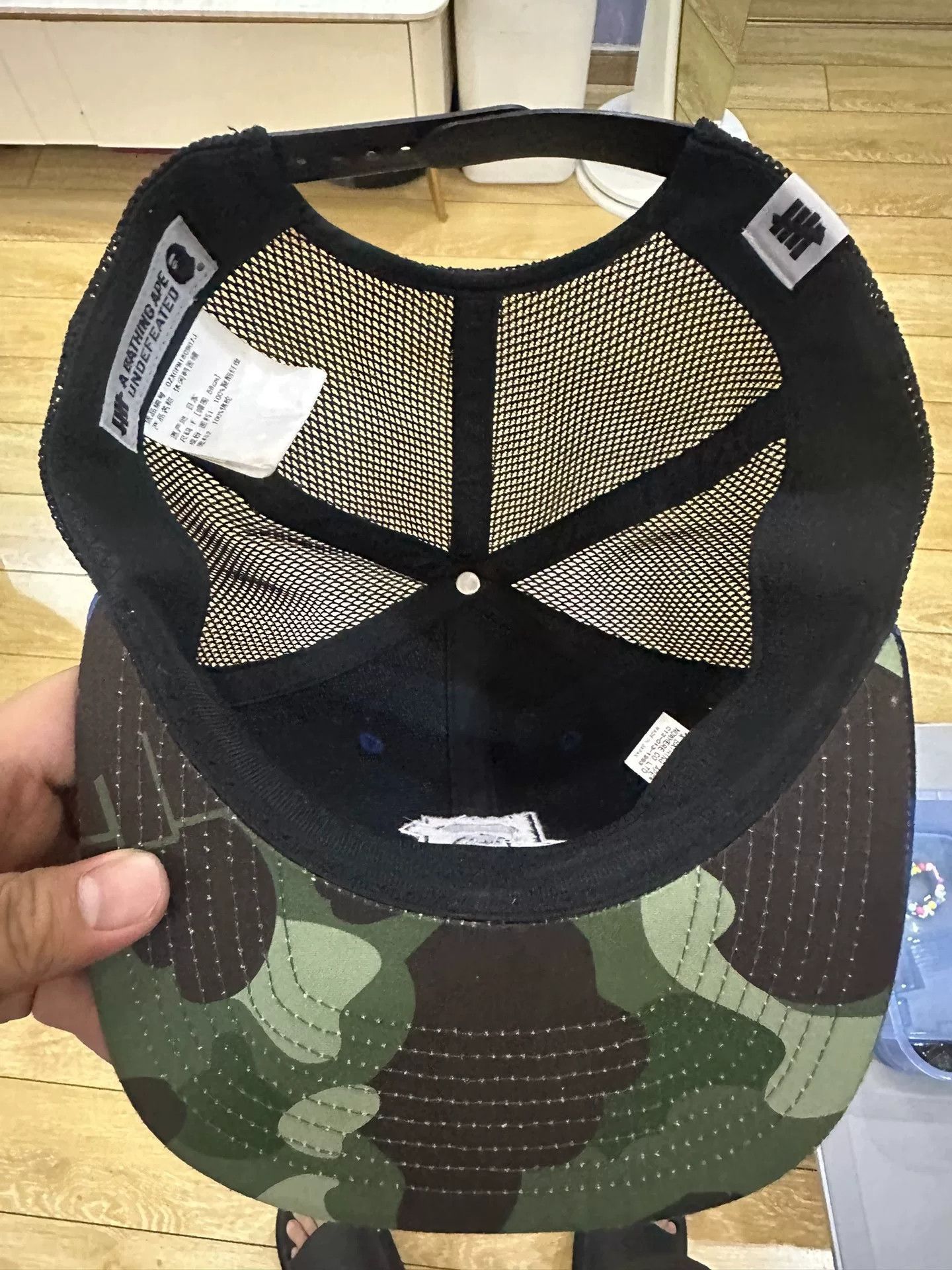 Bape BAPE x Undefeated Camo Mesh Cap One Size Size ONE SIZE - 5 Thumbnail
