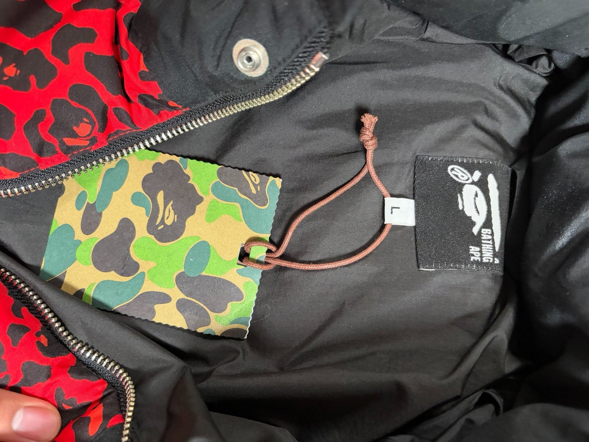 Bape BAPE Red Leopard Puffer Jacket Size L Size US L / EU 52-54 / 3 - 4 Thumbnail