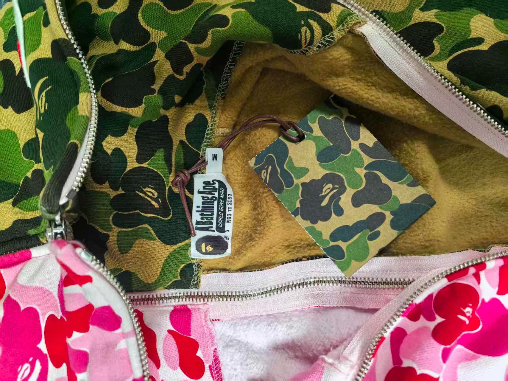 Bape BAPE Split Camo Shark Hoodie Size M Size US M / EU 48-50 / 2 - 9 Thumbnail