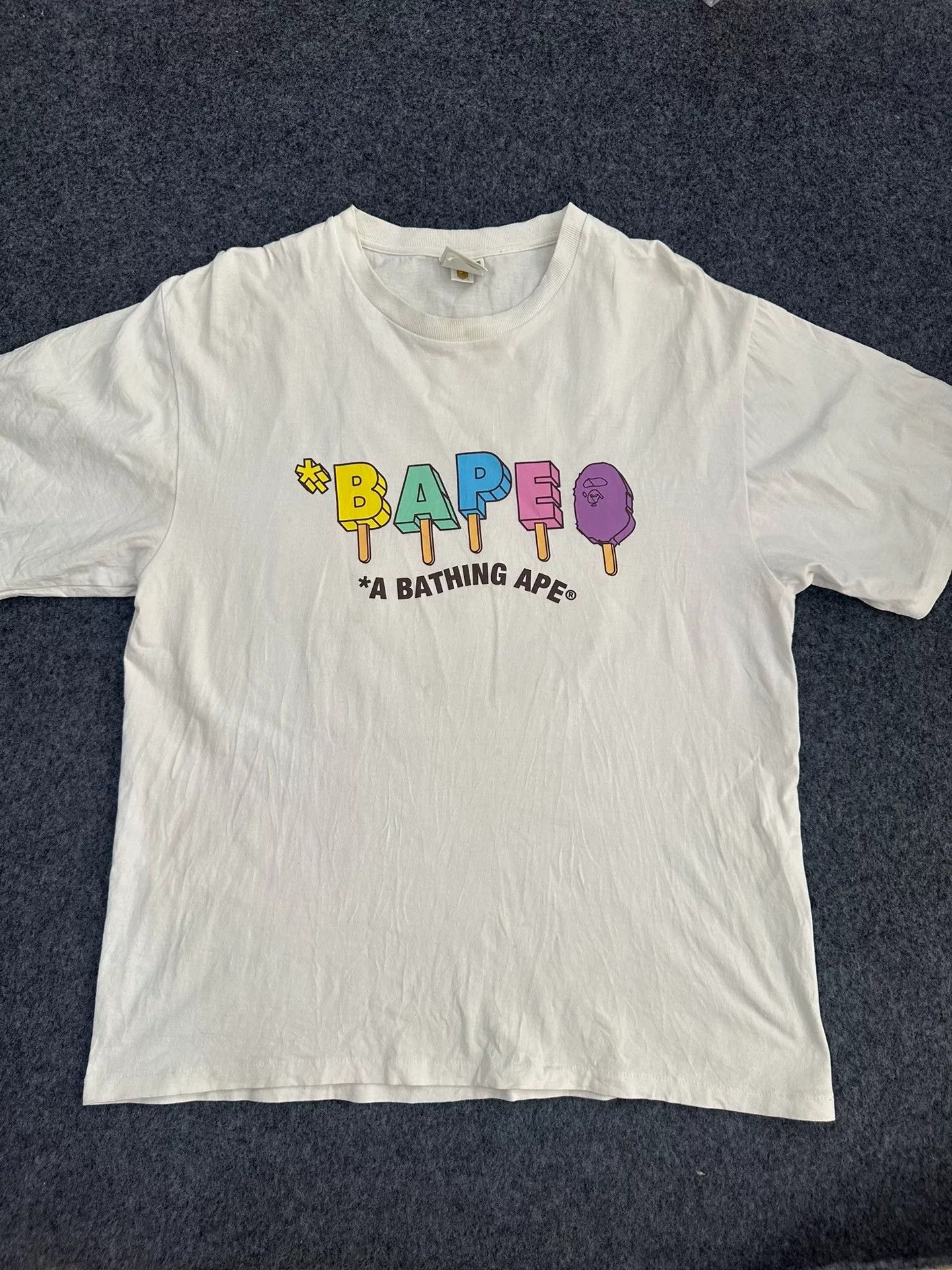 Bape BAPE Popsicle Graphic T-Shirt XXL Size US XXL / EU 58 / 5 - 2 Thumbnail