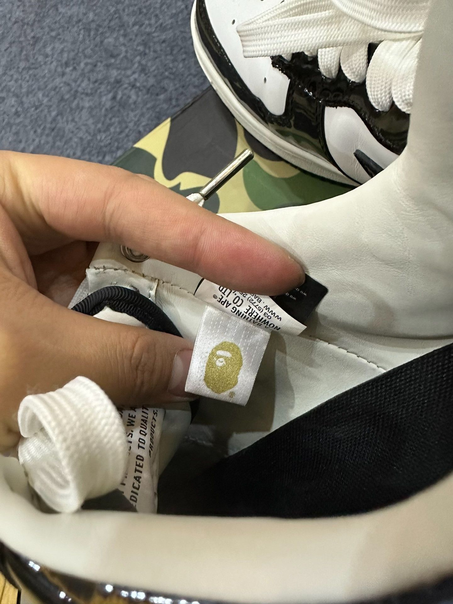 Bape Bape Sta Patent Leather Panda Sneakers US 10 Size US 10 / EU 43 - 9 Thumbnail