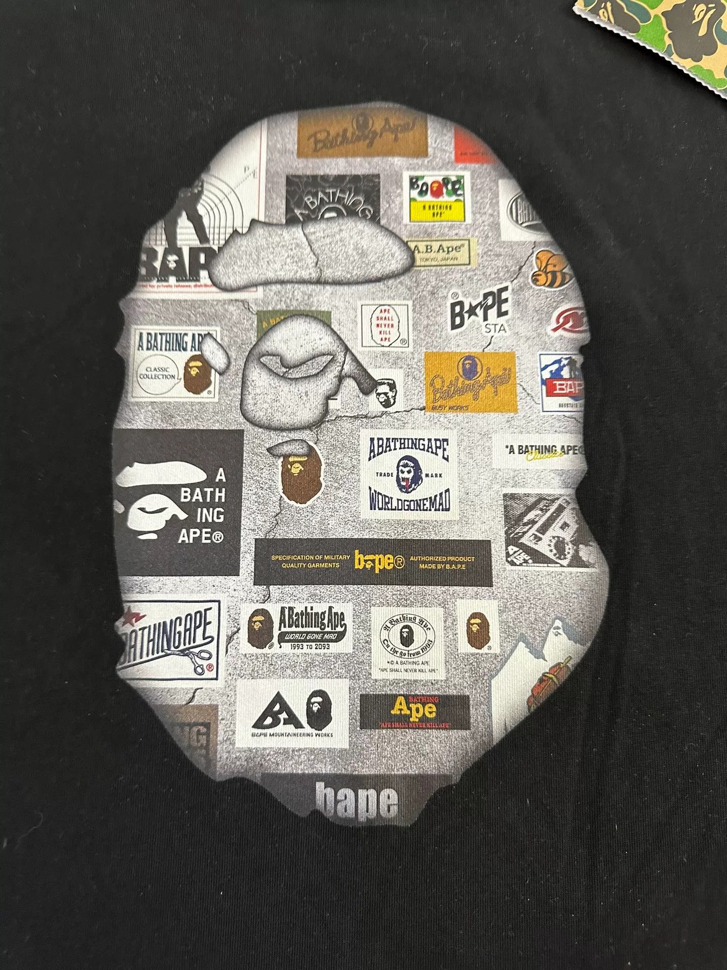 Bape BAPE Graphic T-Shirt Black Size M Size US M / EU 48-50 / 2 - 4 Thumbnail