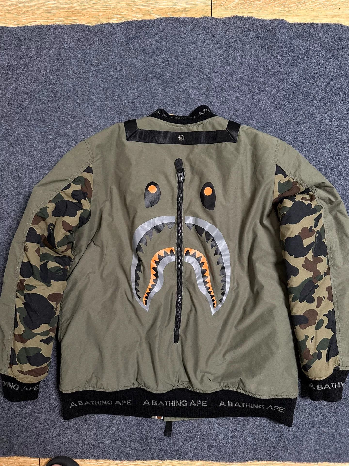 Bape BAPE Shark Camo MA-1 Bomber Jacket Size XXL Size US XXL / EU 58 / 5 - 3 Thumbnail