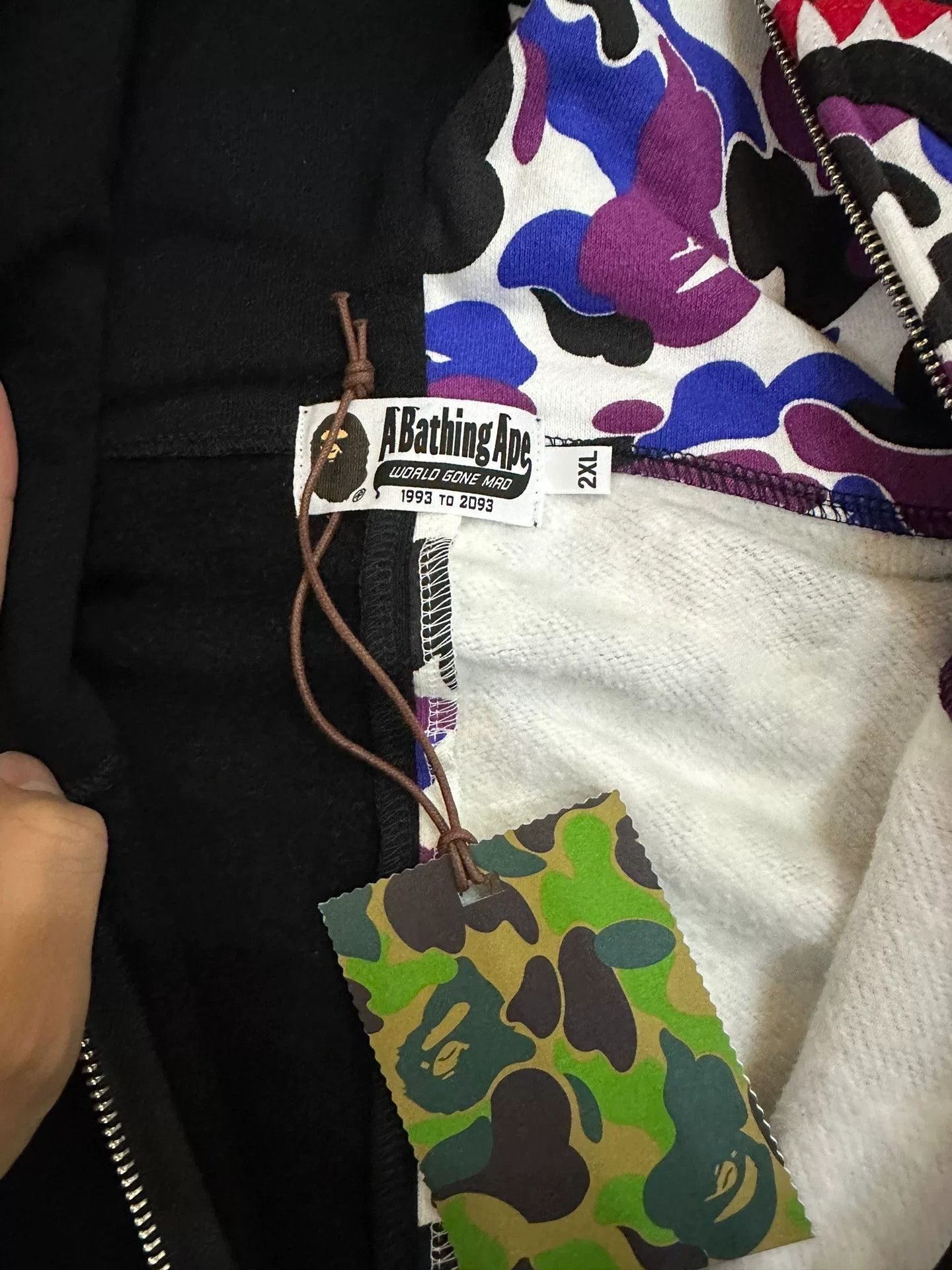 Bape Bape Multi Camo Shark Hoodie Size XXL Size US XXL / EU 58 / 5 - 5 Thumbnail