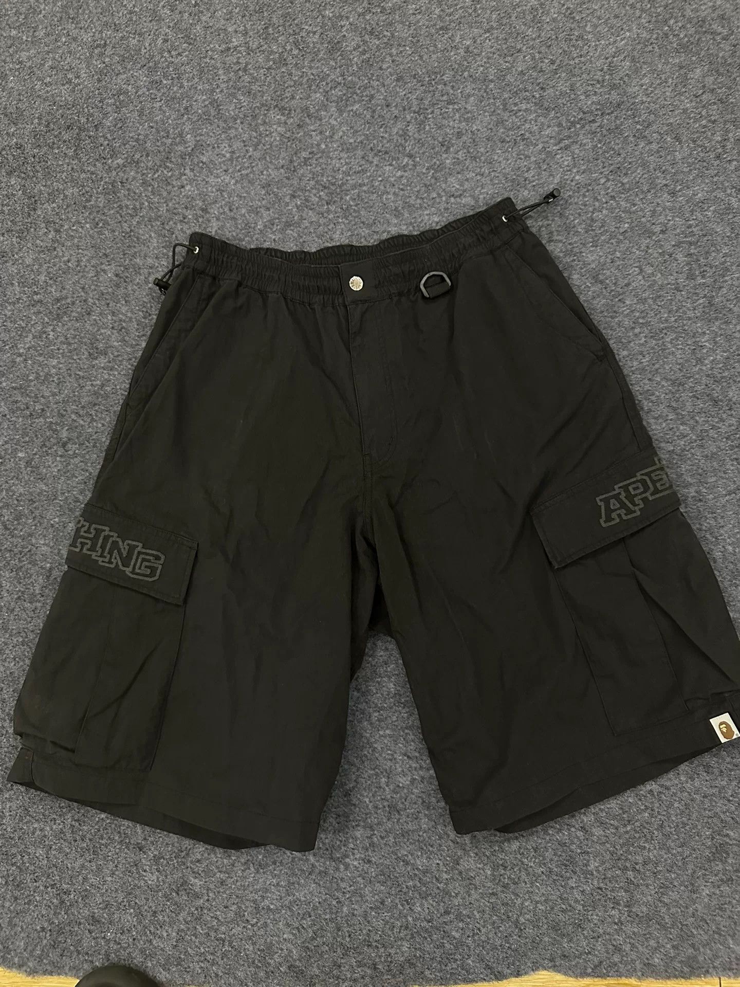 Bape BAPE Embroidered Logo Cargo Shorts Size XL Size US 36 / EU 52 - 2 Thumbnail