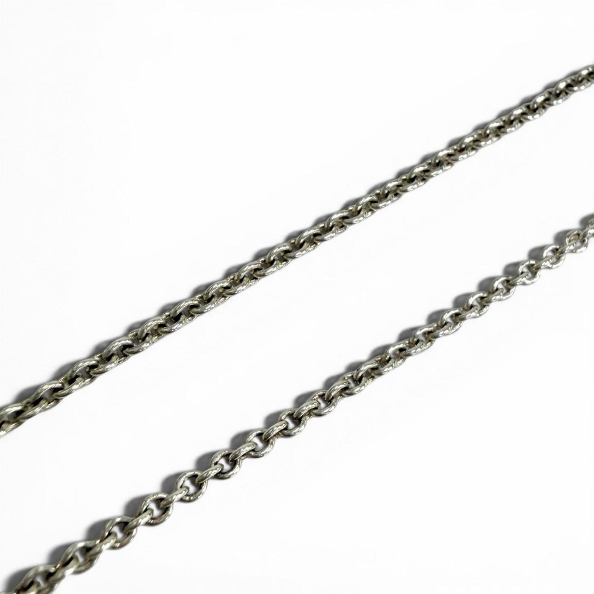 Tiffany & Co. TIFFANY&Co. Tiffany & Co. SV925 Freshwater Pearl Mesh Tassel Pendant Necklace, Silver, Weight 3.0g, Women's Size ONE SIZE - 3 Thumbnail