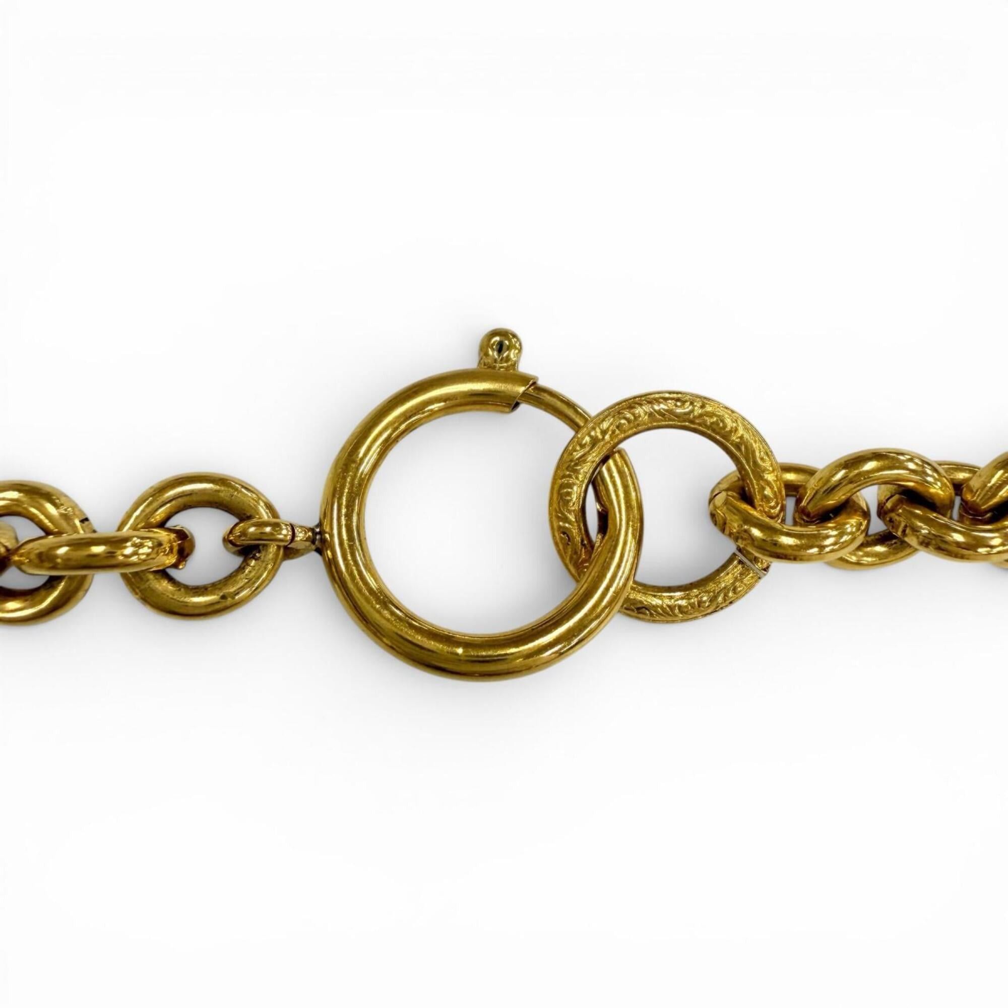 Chanel CHANEL Vintage 94P 1994 Coco Mark Chain Necklace Pendant Gold Made in France Women's Men's Size ONE SIZE - 6 Thumbnail