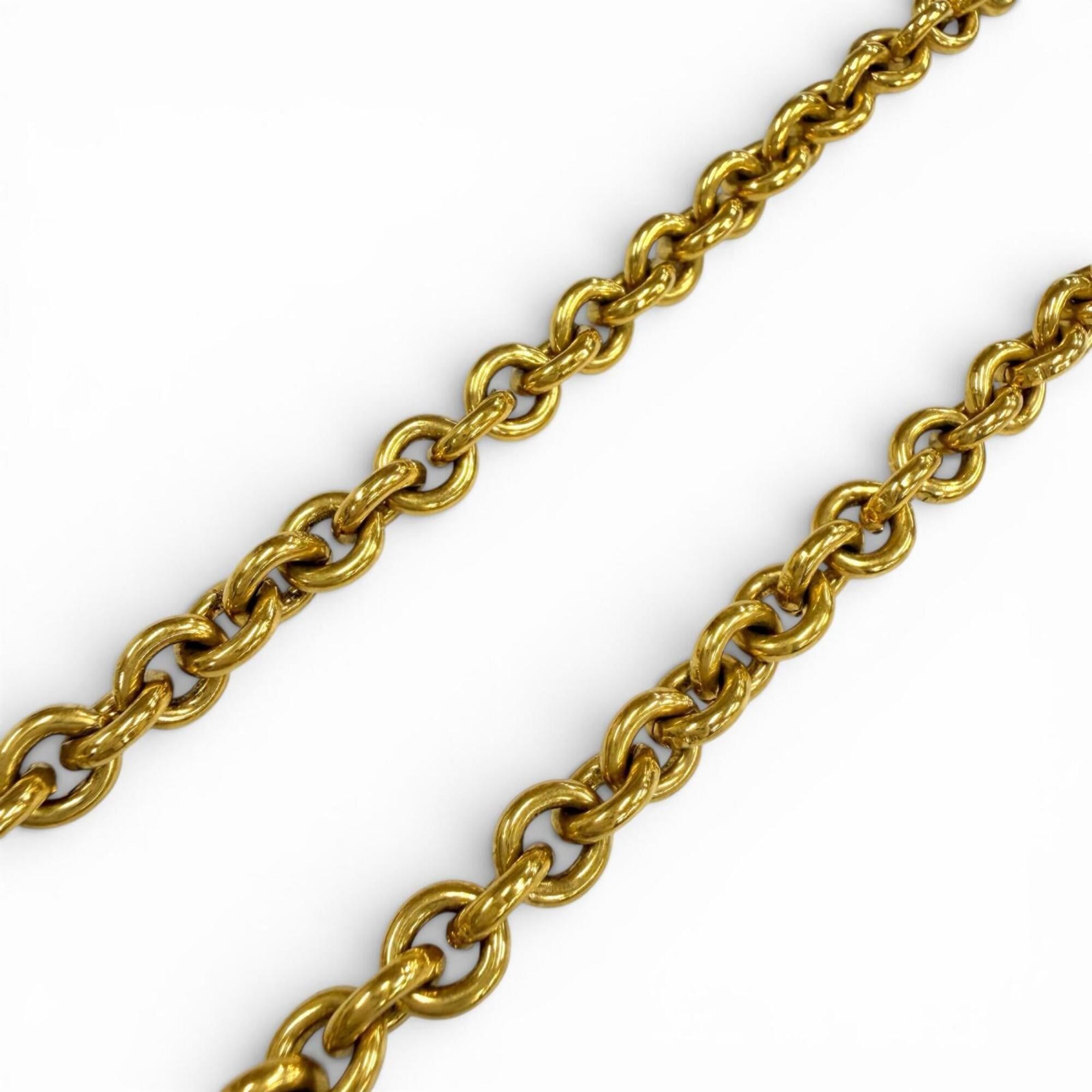 Chanel CHANEL Vintage 94P 1994 Coco Mark Chain Necklace Pendant Gold Made in France Women's Men's Size ONE SIZE - 4 Thumbnail